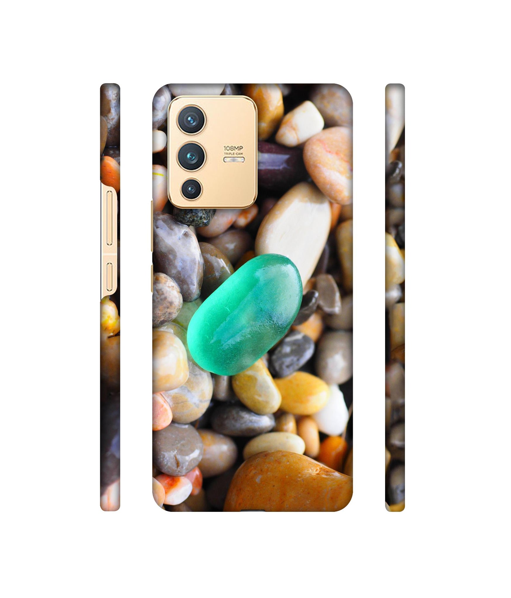 Sea Stones Designer Hard Back Cover for Vivo V23 5G