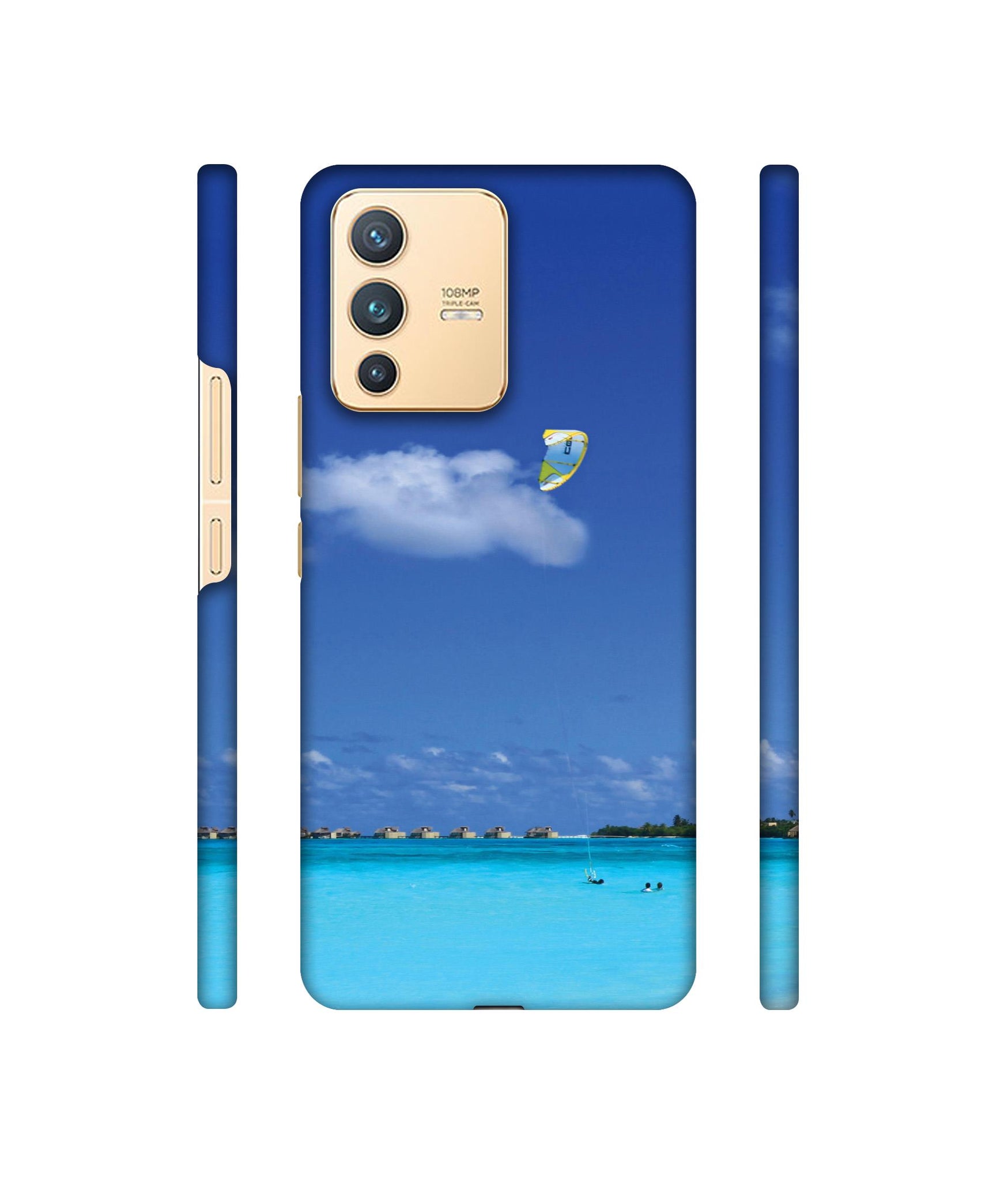 Maldivies Ocean Designer Hard Back Cover for Vivo V23 5G