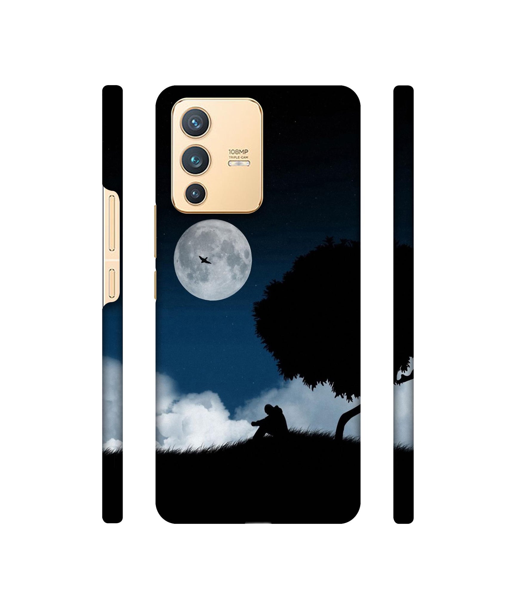 Solitude Tree Designer Hard Back Cover for Vivo V23 5G