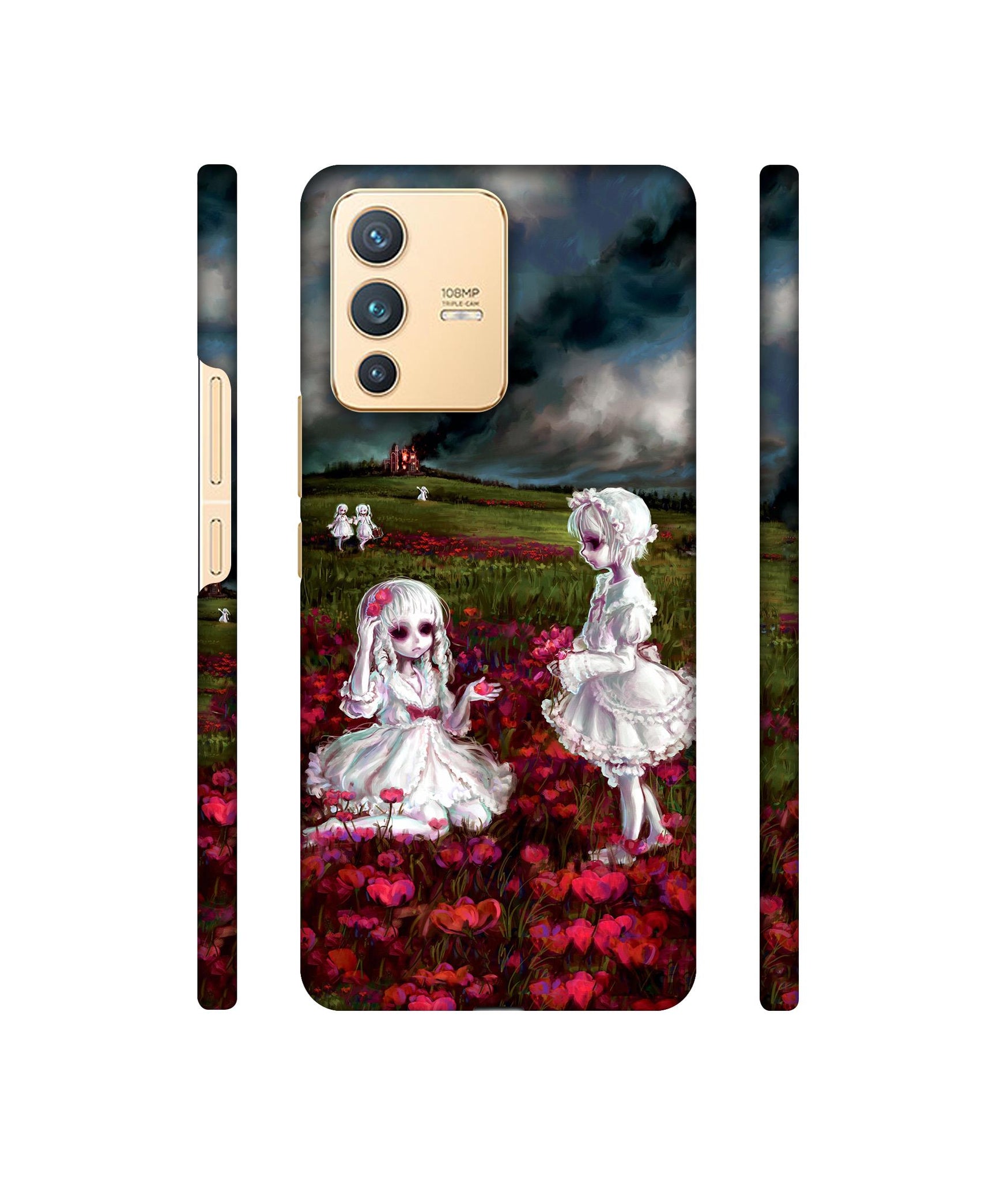 Vampires Girls Designer Hard Back Cover for Vivo V23 5G