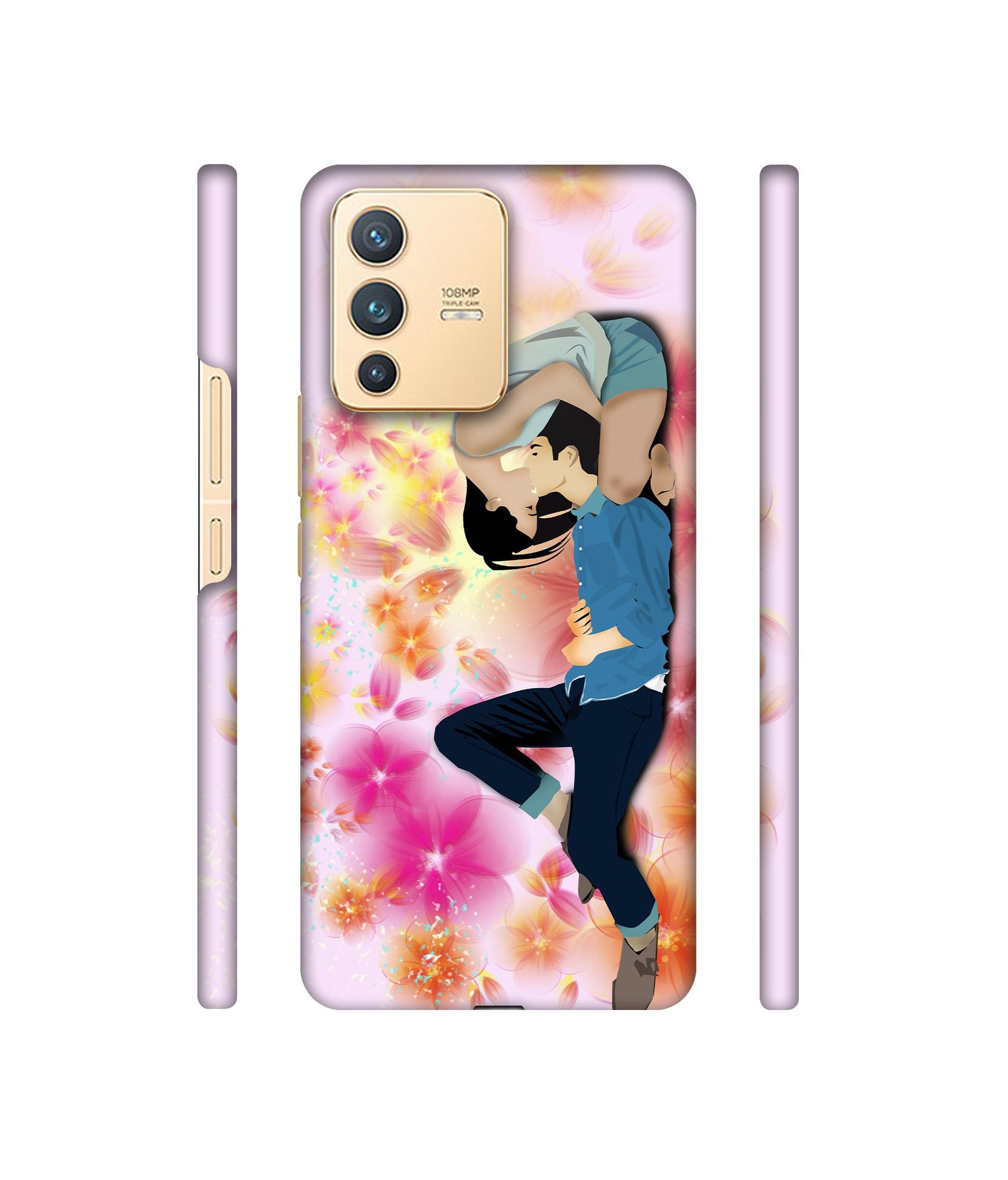 Couple Love Designer Hard Back Cover for Vivo V23 5G