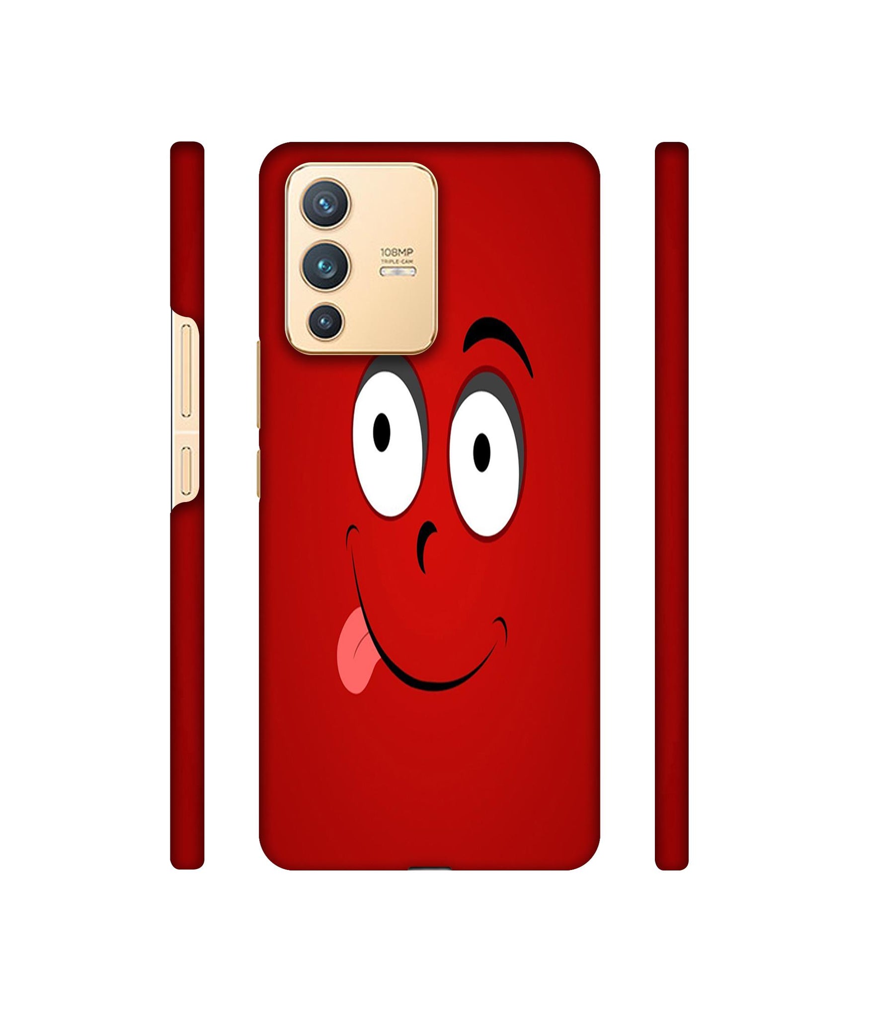 Greedy Smile Designer Hard Back Cover for Vivo V23 5G