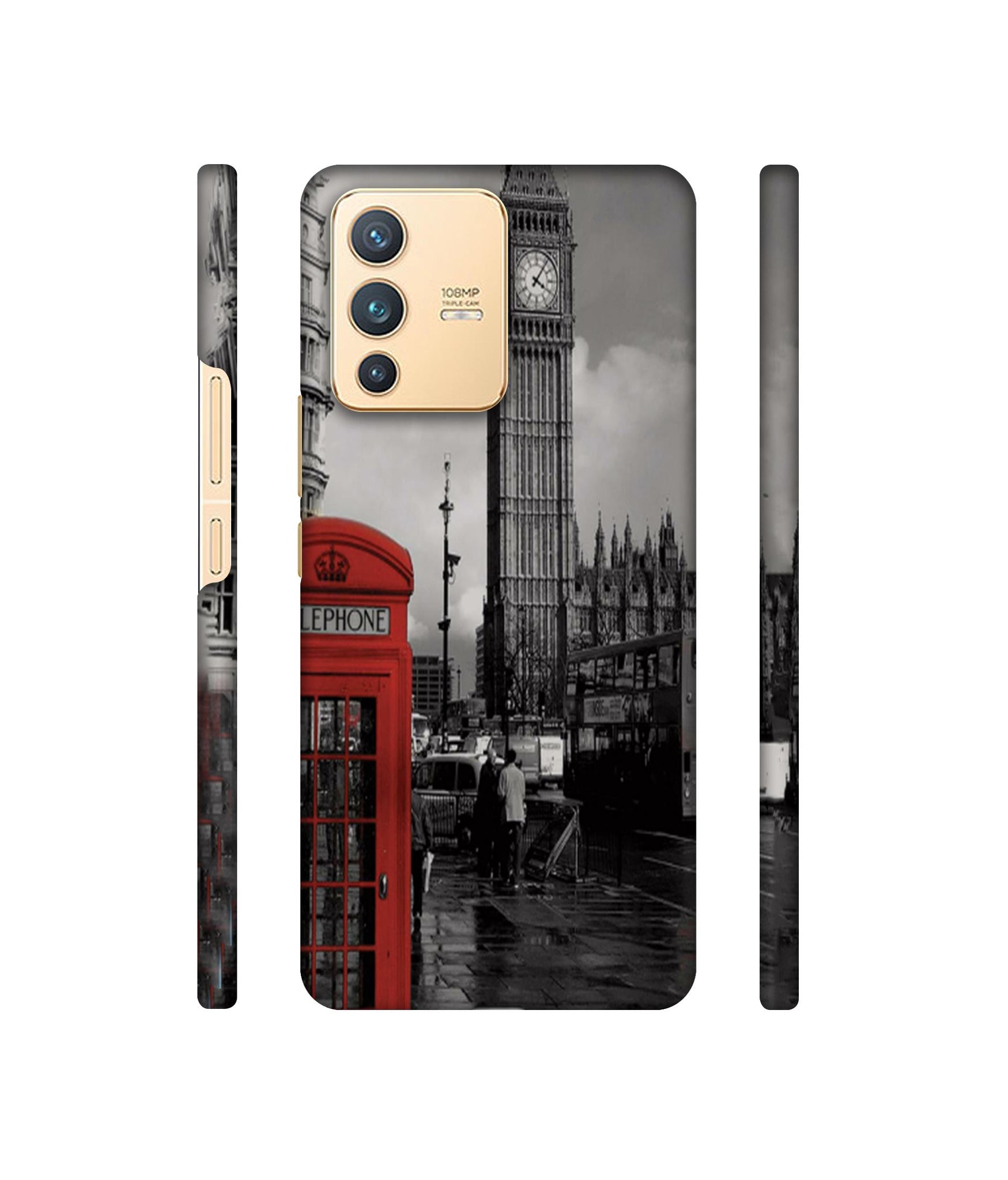 London Theme Designer Hard Back Cover for Vivo V23 5G