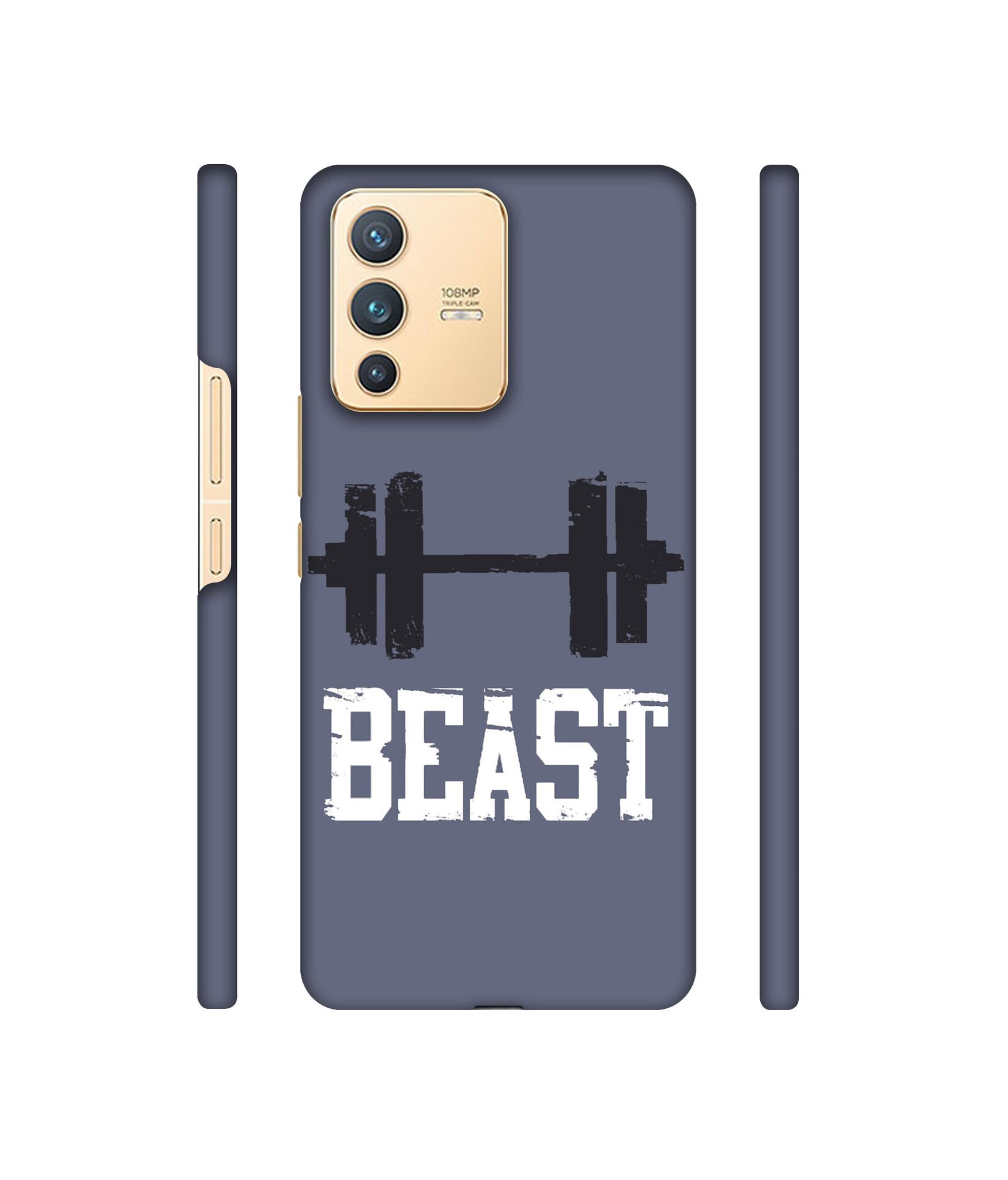 Beast Gym Designer Hard Back Cover for Vivo V23 5G