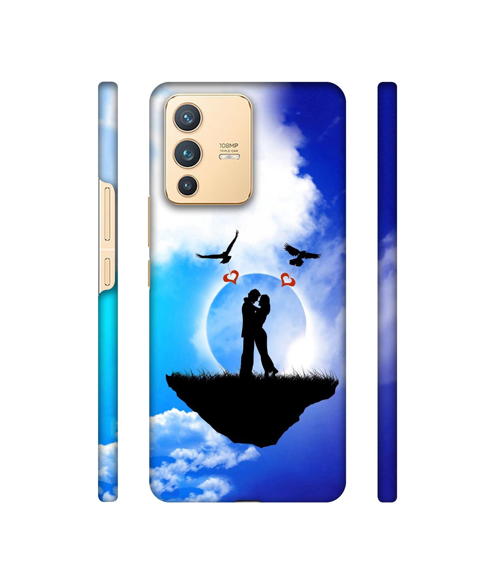 Flying Love Designer Hard Back Cover for Vivo V23 5G