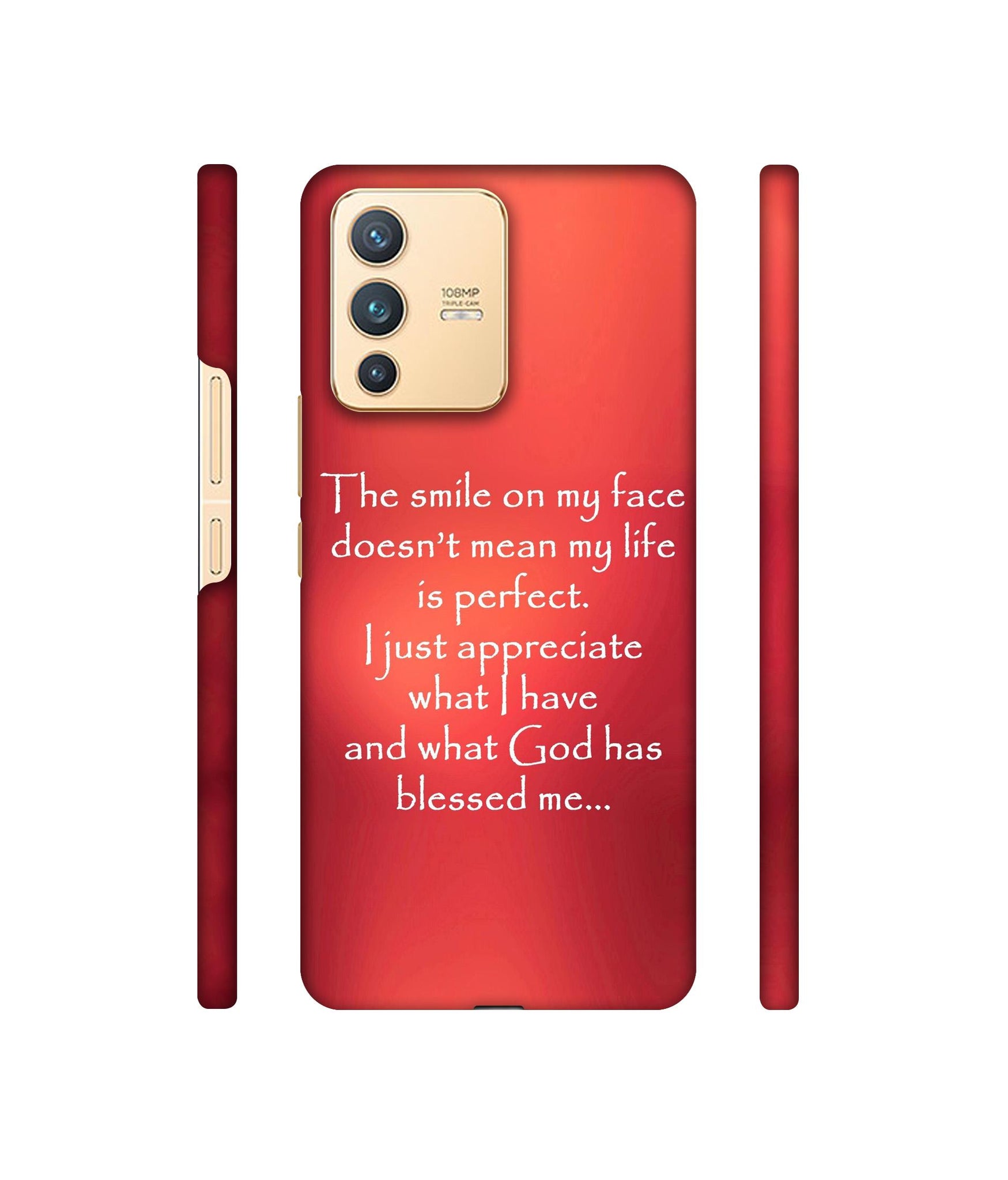 Quotes On Life Designer Hard Back Cover for Vivo V23 5G