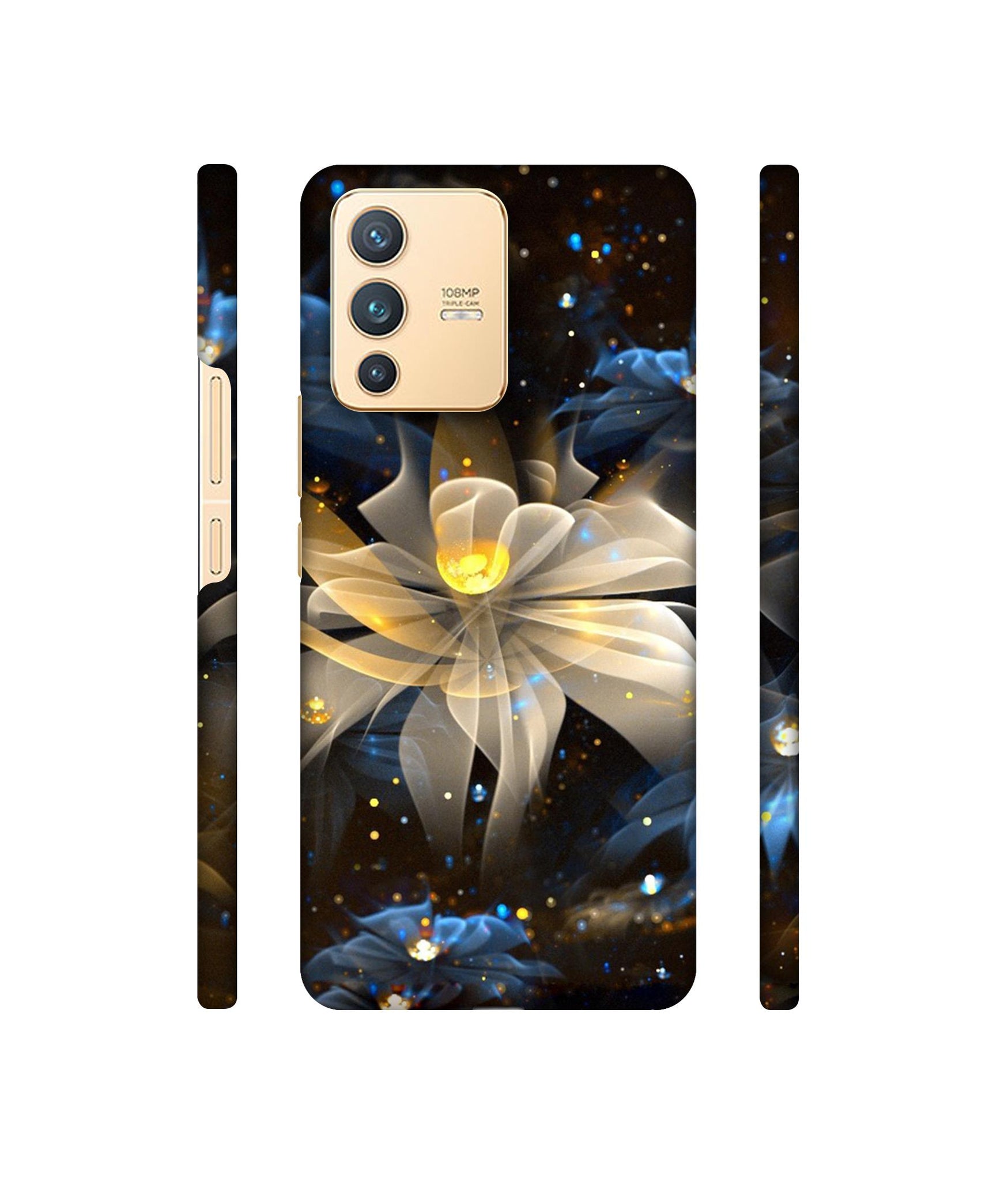 Art Flower Designer Hard Back Cover for Vivo V23 5G