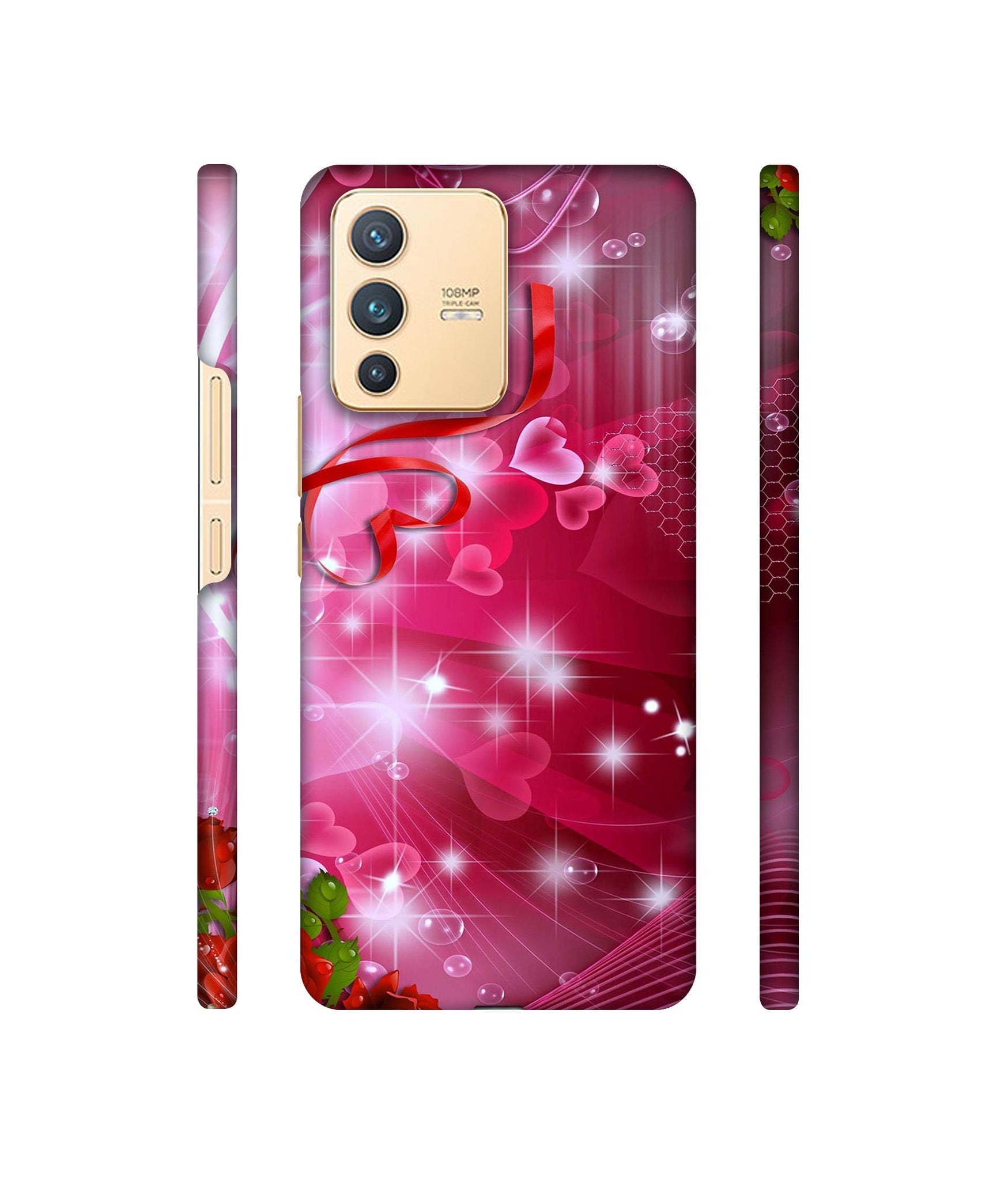 Love Designer Hard Back Cover for Vivo V23 5G