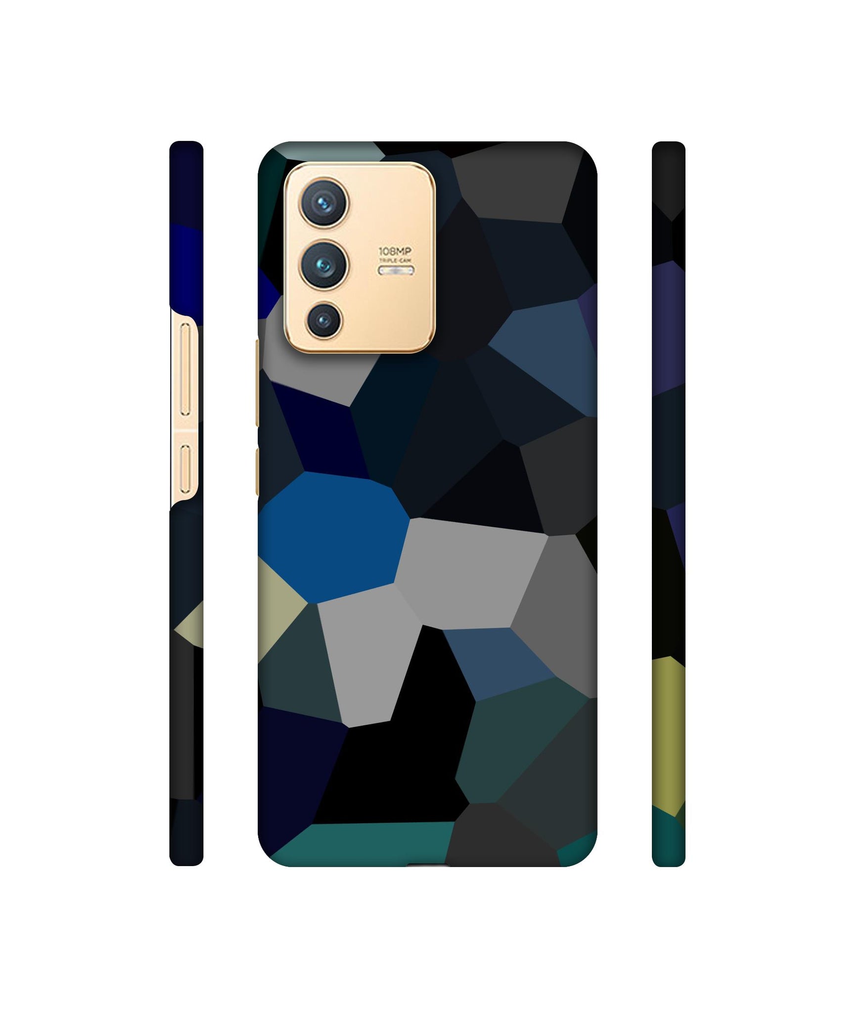Mathematical Shape Designer Hard Back Cover for Vivo V23 5G