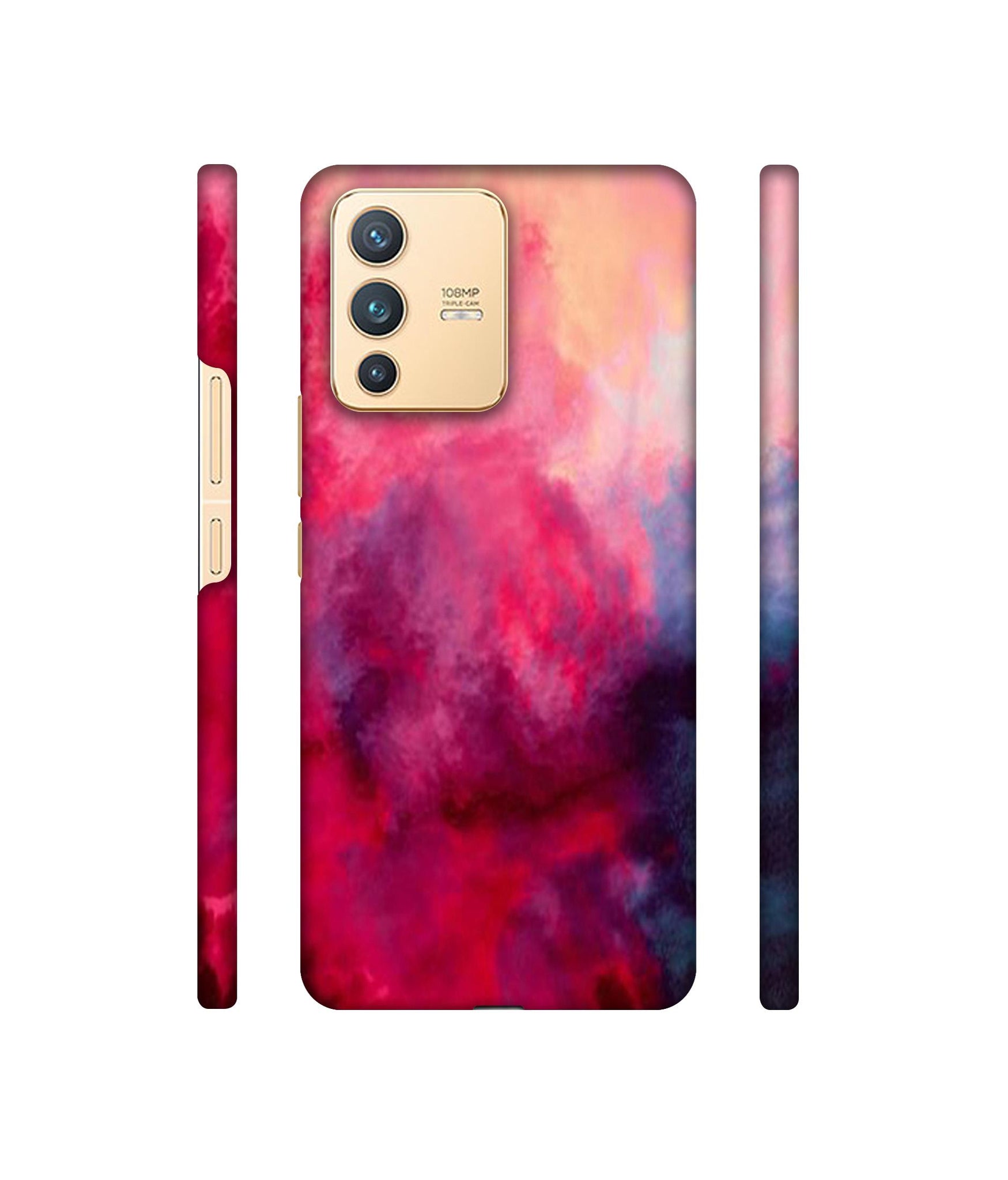 Holi Color Designer Hard Back Cover for Vivo V23 5G