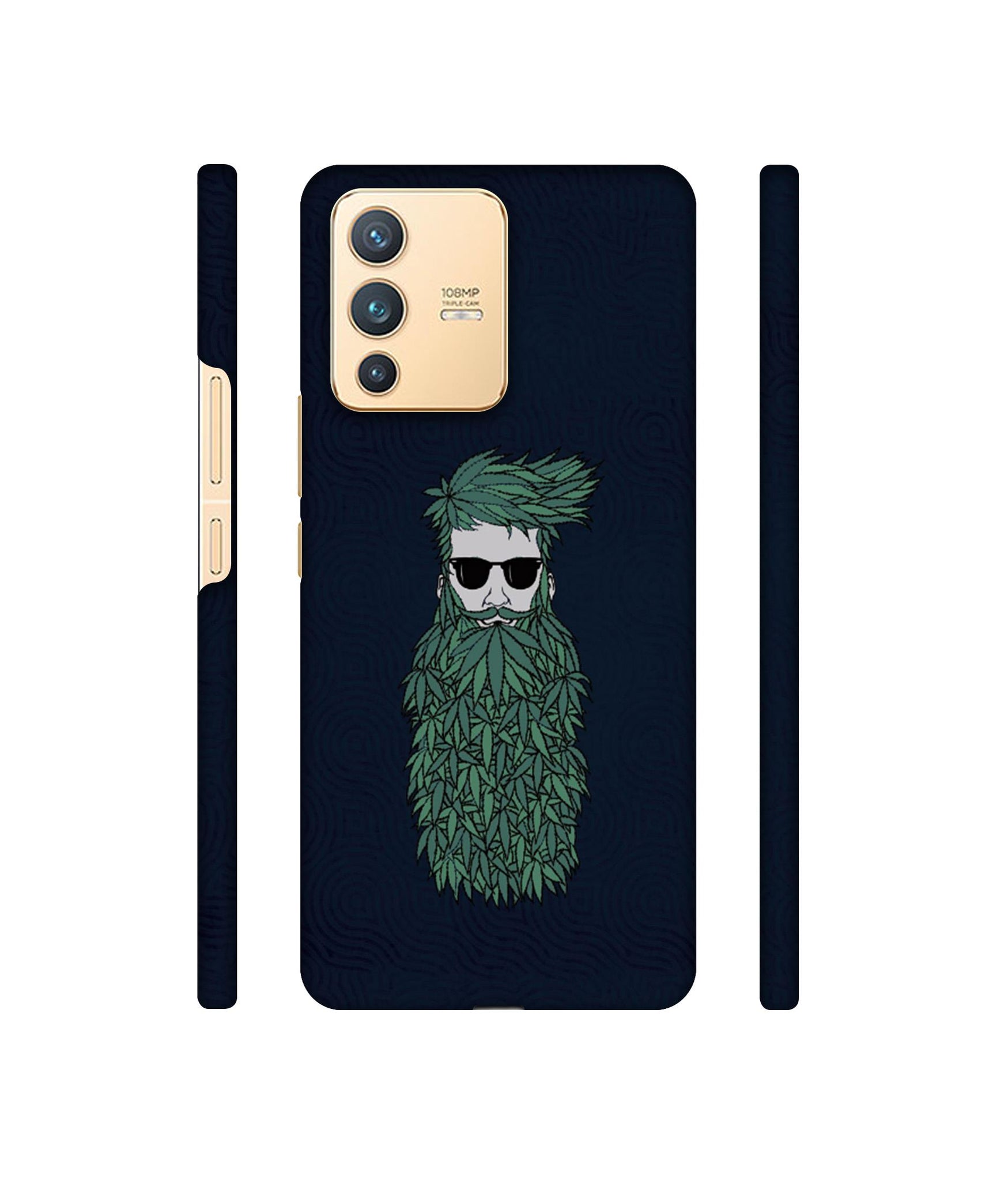 Beard Man Designer Hard Back Cover for Vivo V23 5G