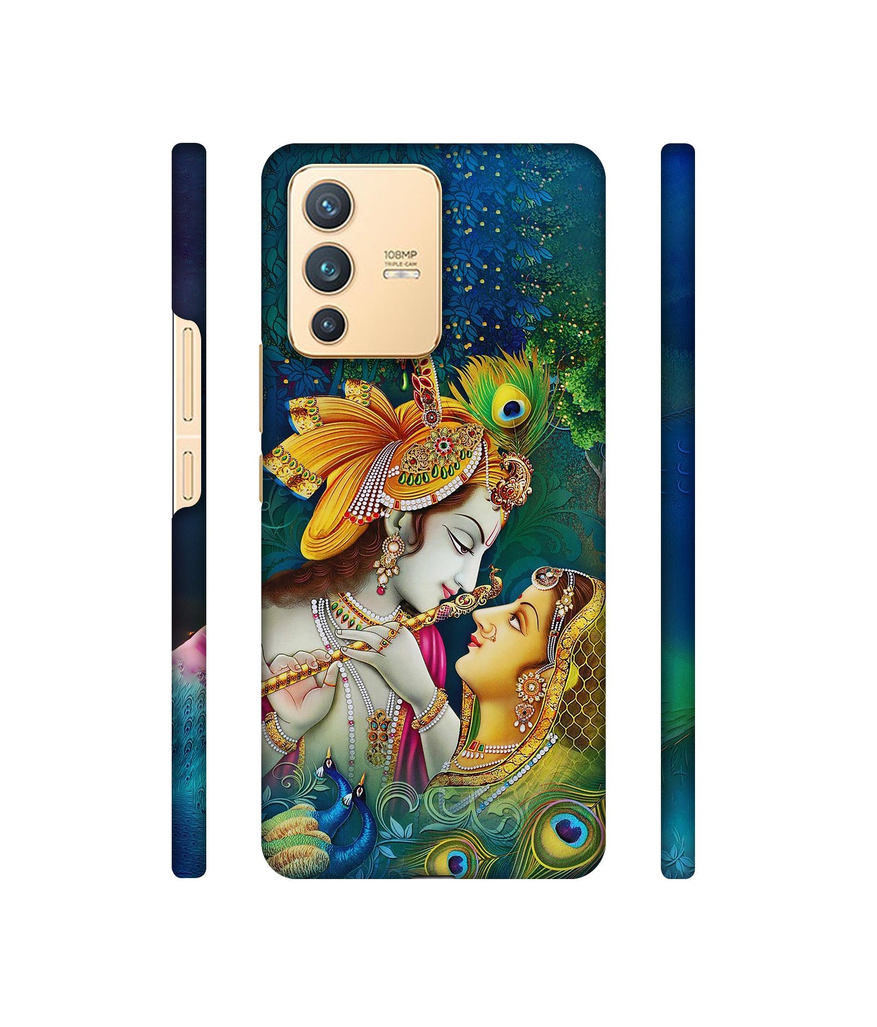Radha Kishan Love Designer Hard Back Cover for Vivo V23 5G