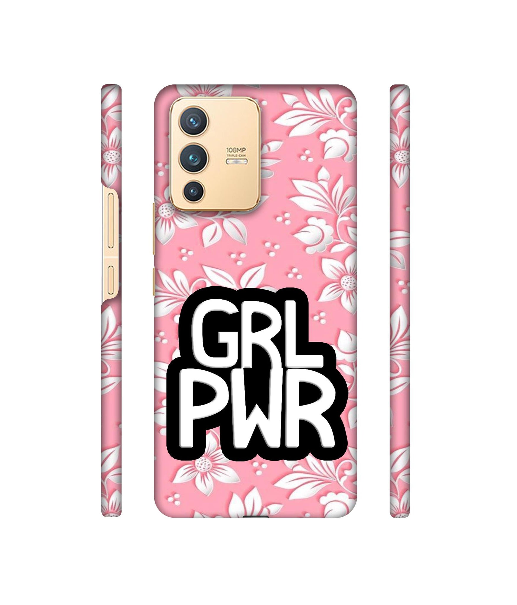 Girl Power Art Designer Hard Back Cover for Vivo V23 5G