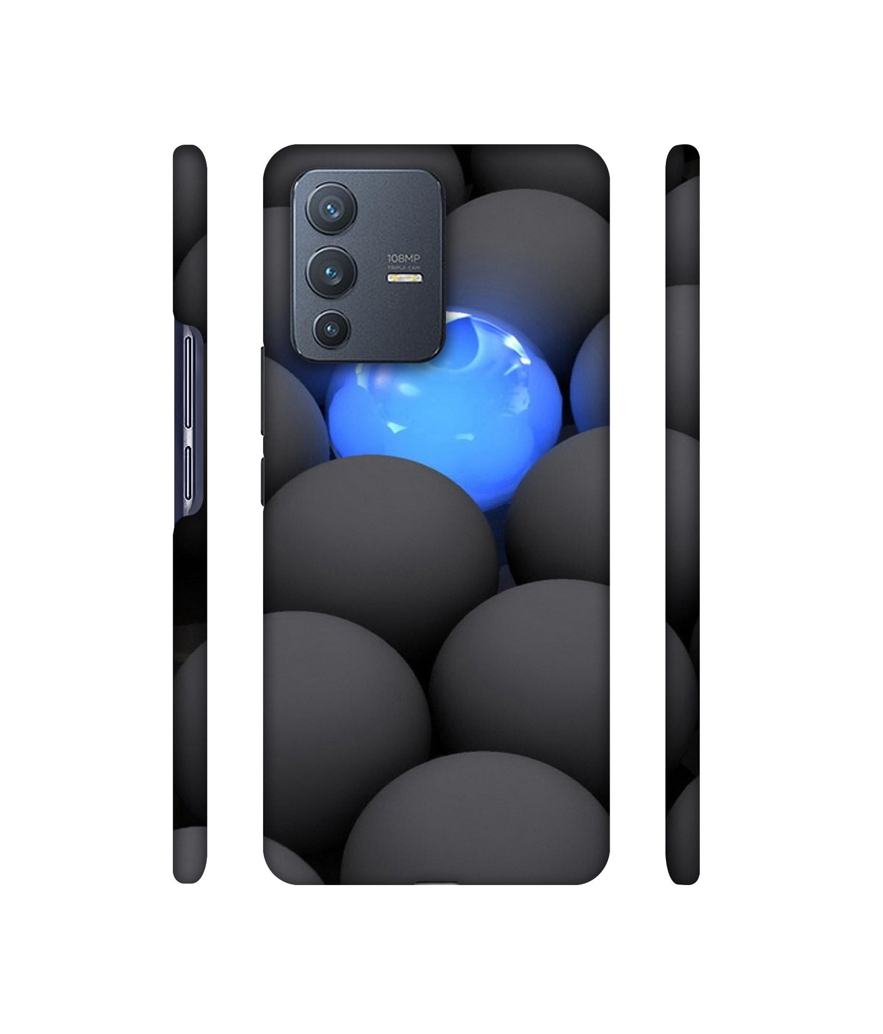 Balls Dark Neon Sight Surface Designer Hard Back Cover for Vivo V23 Pro 5G