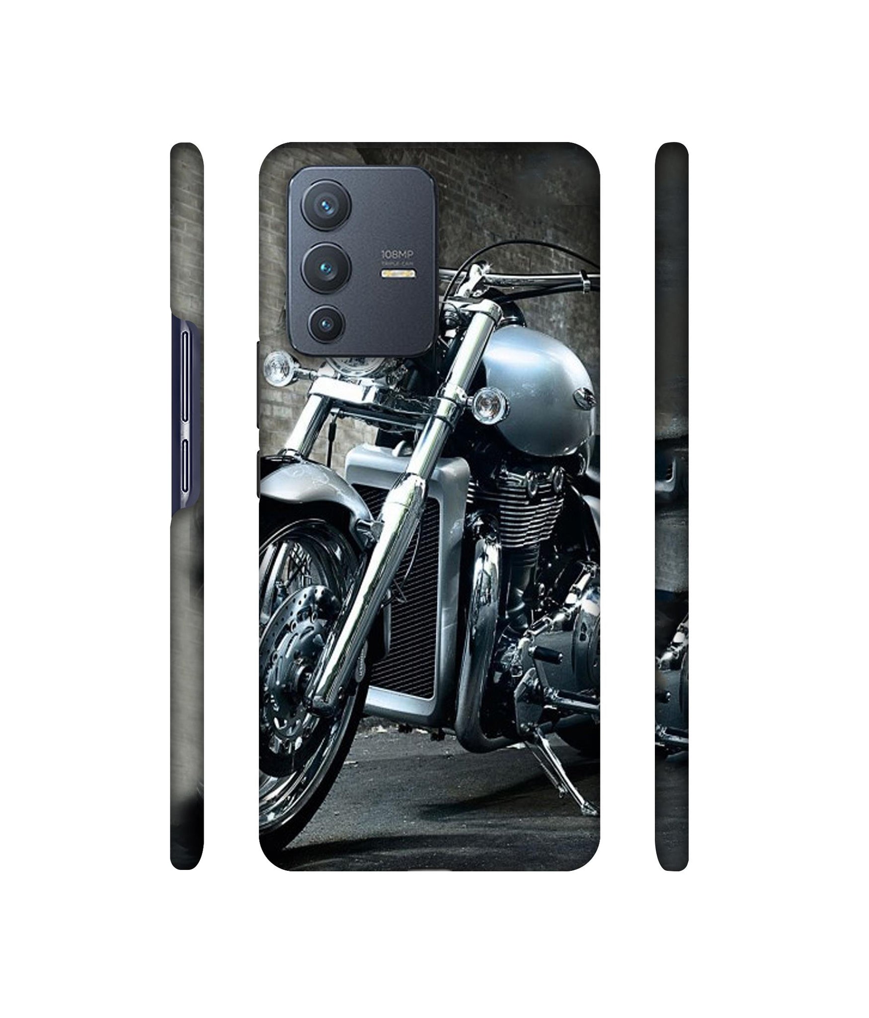 Motorcycle Designer Hard Back Cover for Vivo V23 Pro 5G