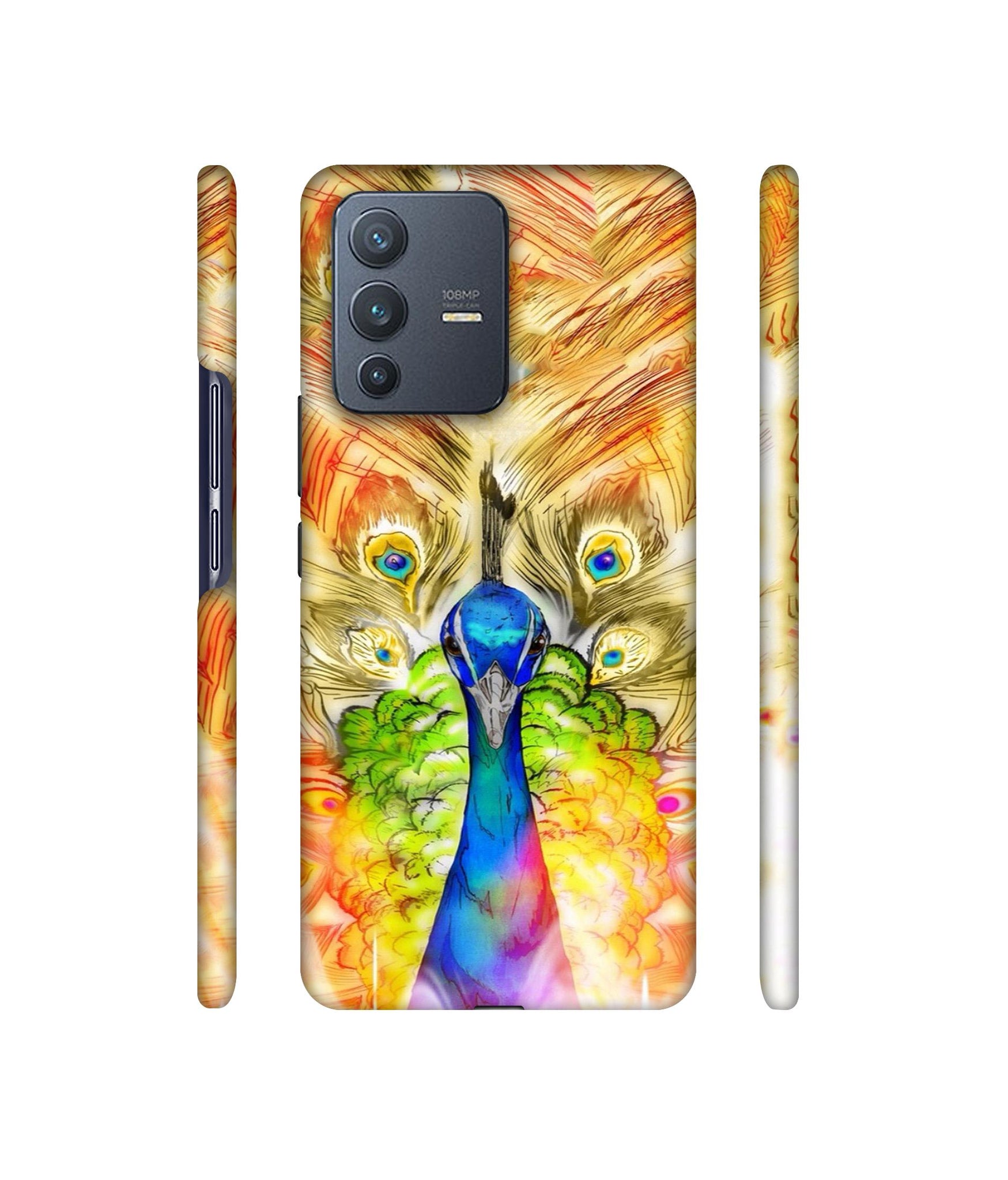 Colorful Joy Pattern Designer Hard Back Cover for Vivo V23 Pro 5G