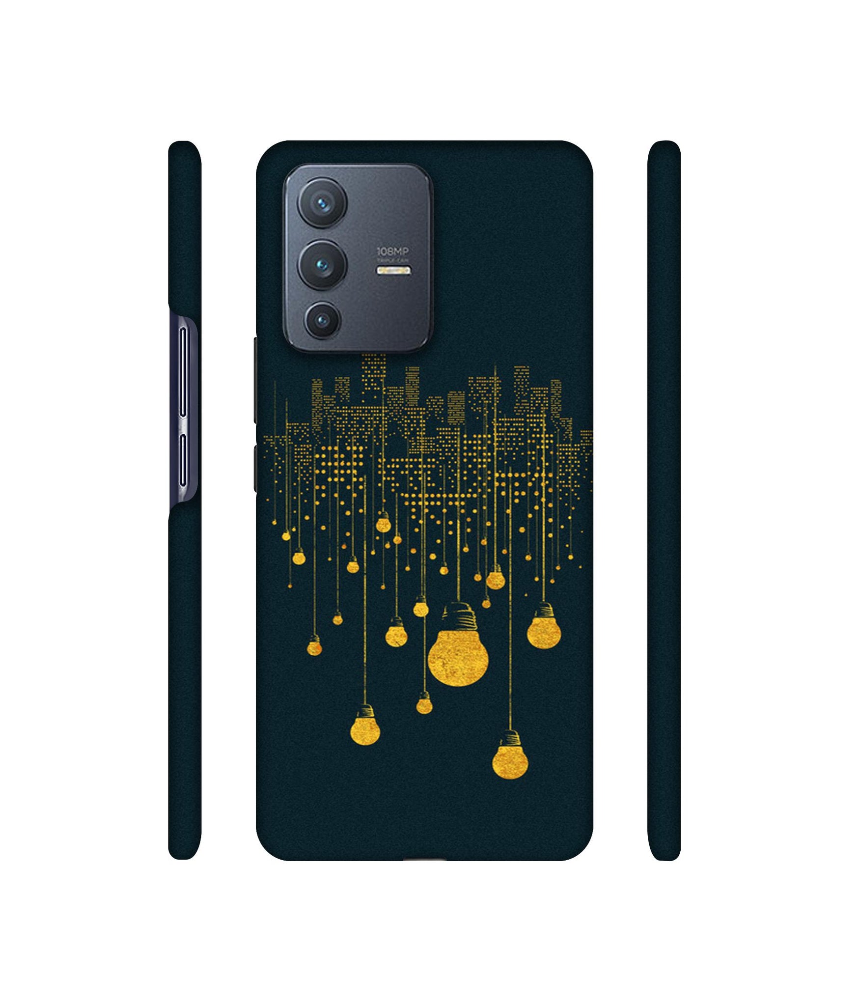 City Light Pattern Designer Hard Back Cover for Vivo V23 Pro 5G