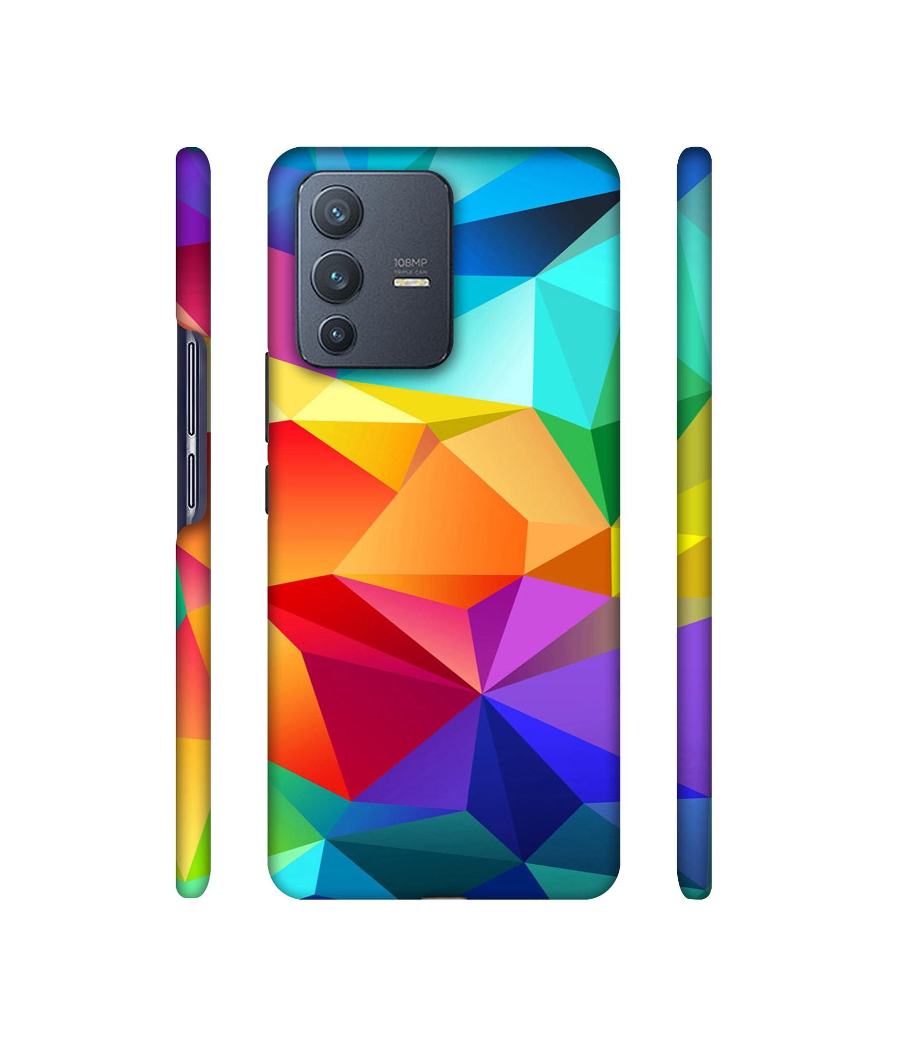 Colorful Pattern Designer Hard Back Cover for Vivo V23 Pro 5G