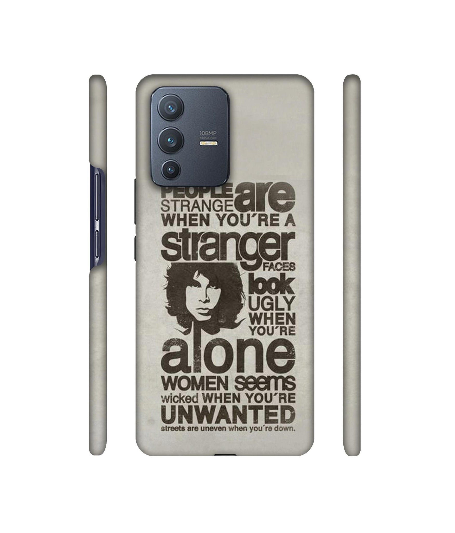 Quotes Pattern Designer Hard Back Cover for Vivo V23 Pro 5G
