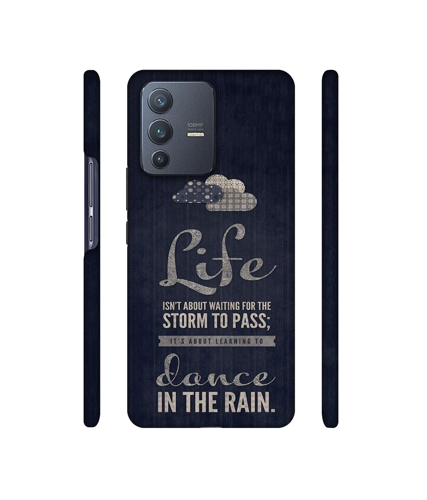 Life in The Rain Designer Hard Back Cover for Vivo V23 Pro 5G