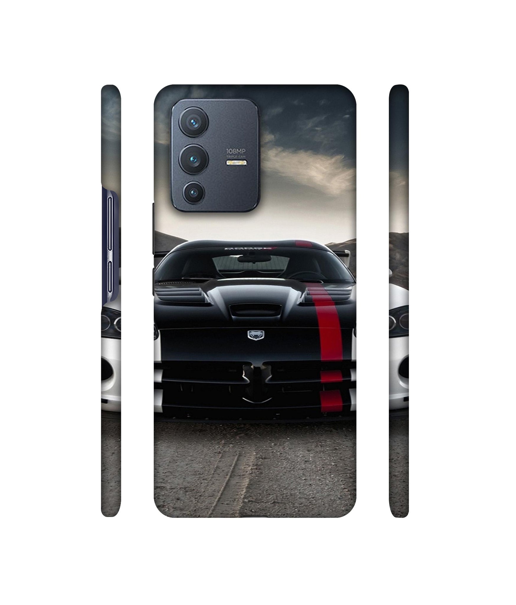 Sports Car Pattern Designer Hard Back Cover for Vivo V23 Pro 5G