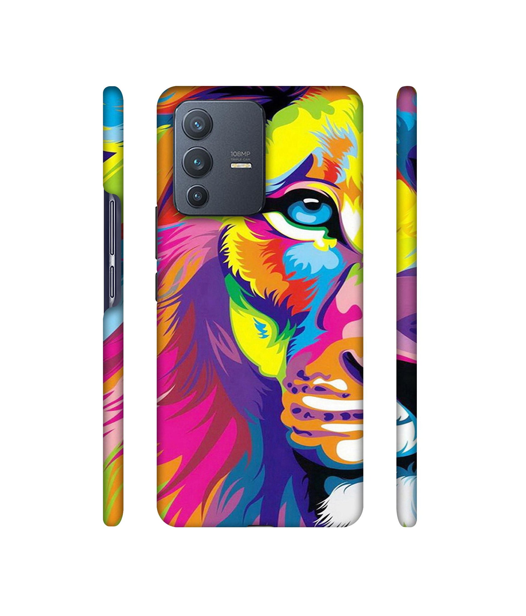 Lion Designer Hard Back Cover for Vivo V23 Pro 5G
