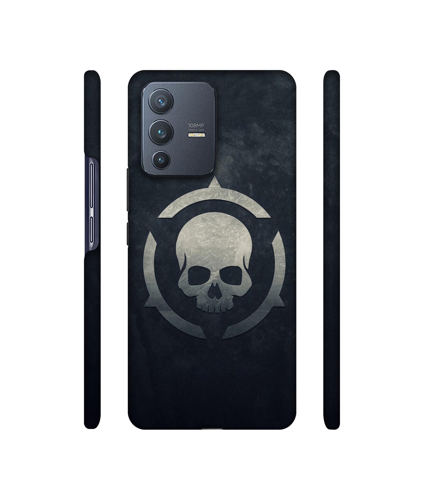 Skull Pattern Print Designer Hard Back Cover for Vivo V23 Pro 5G