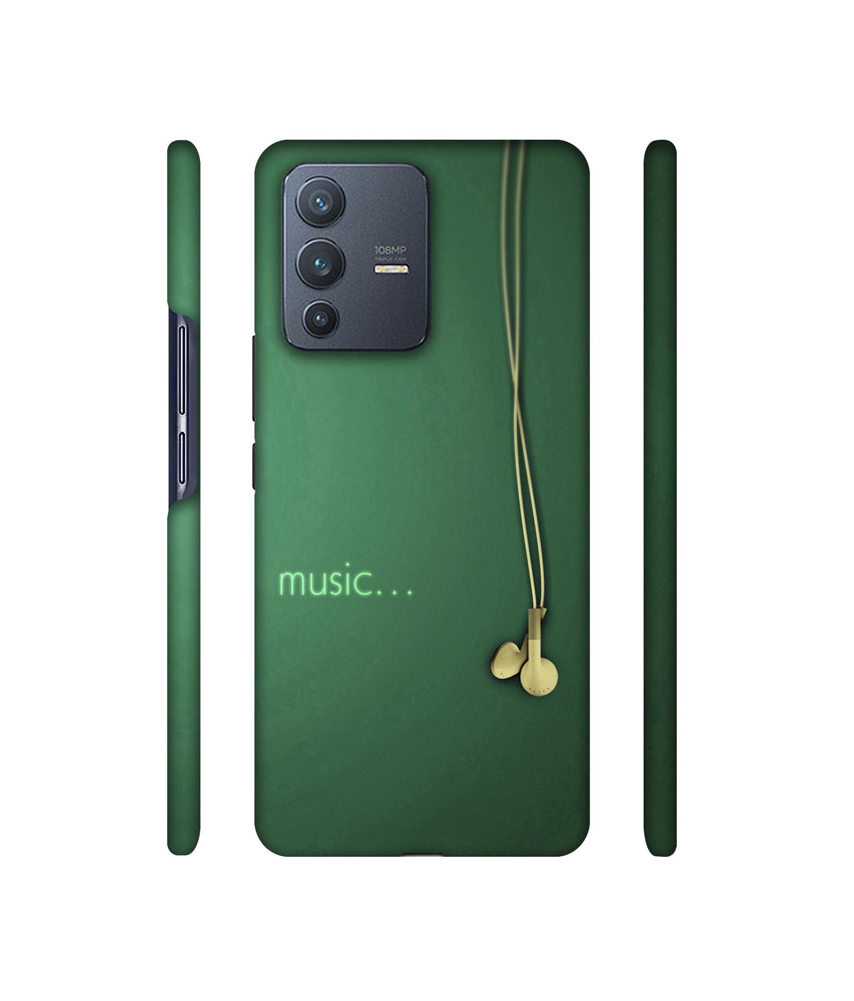 Headphone Music Designer Hard Back Cover for Vivo V23 Pro 5G