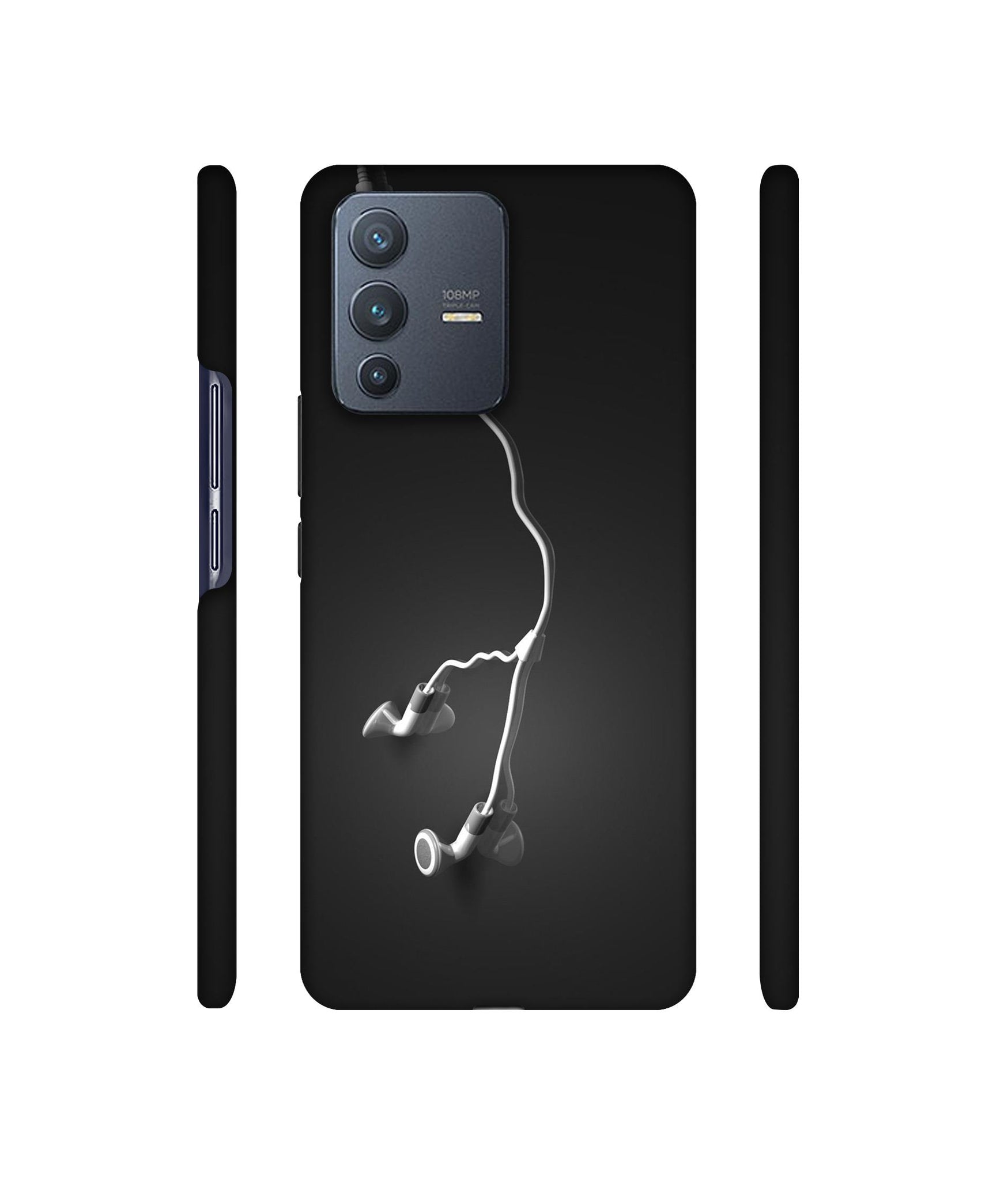 Headphone Designer Hard Back Cover for Vivo V23 Pro 5G
