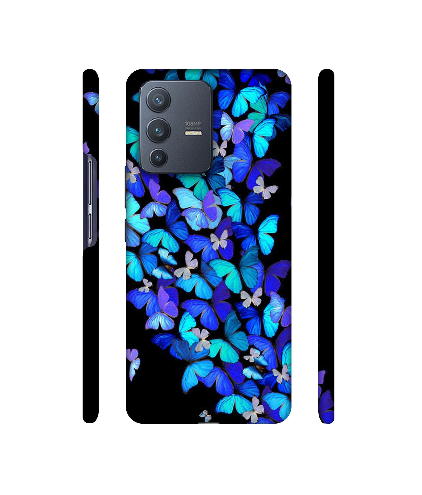 Butterfly Pattern Designer Hard Back Cover for Vivo V23 Pro 5G