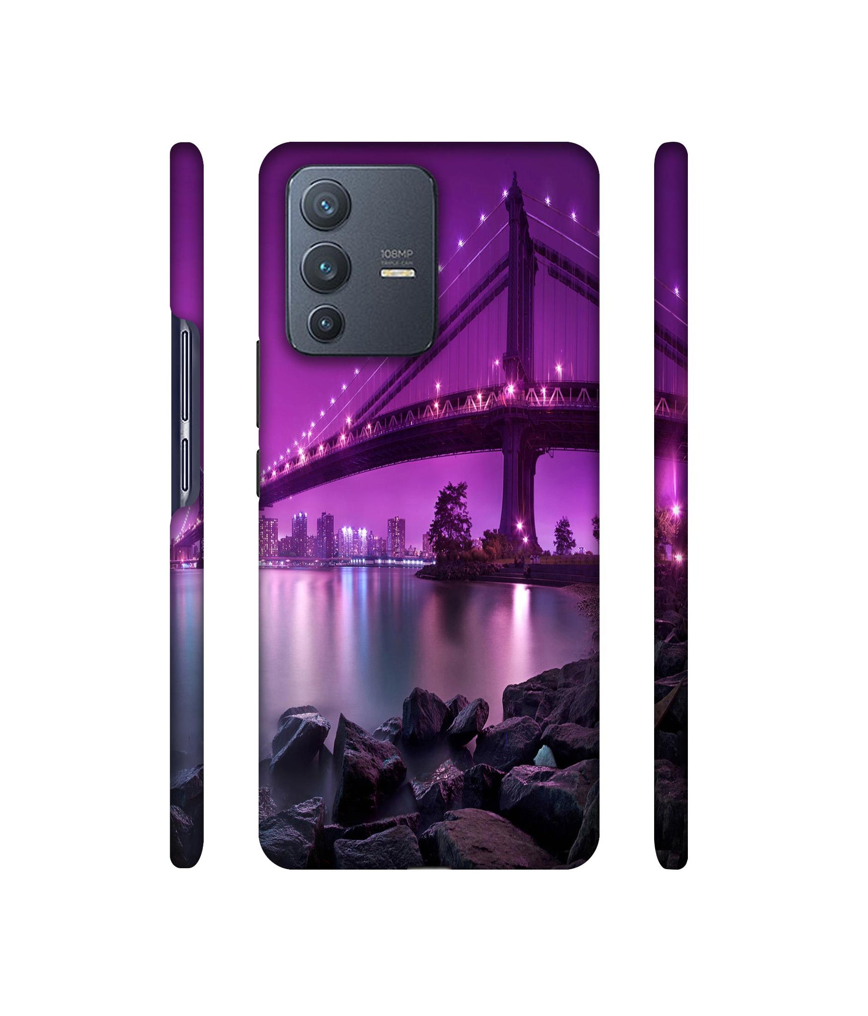 Manhattan Bridge Designer Hard Back Cover for Vivo V23 Pro 5G
