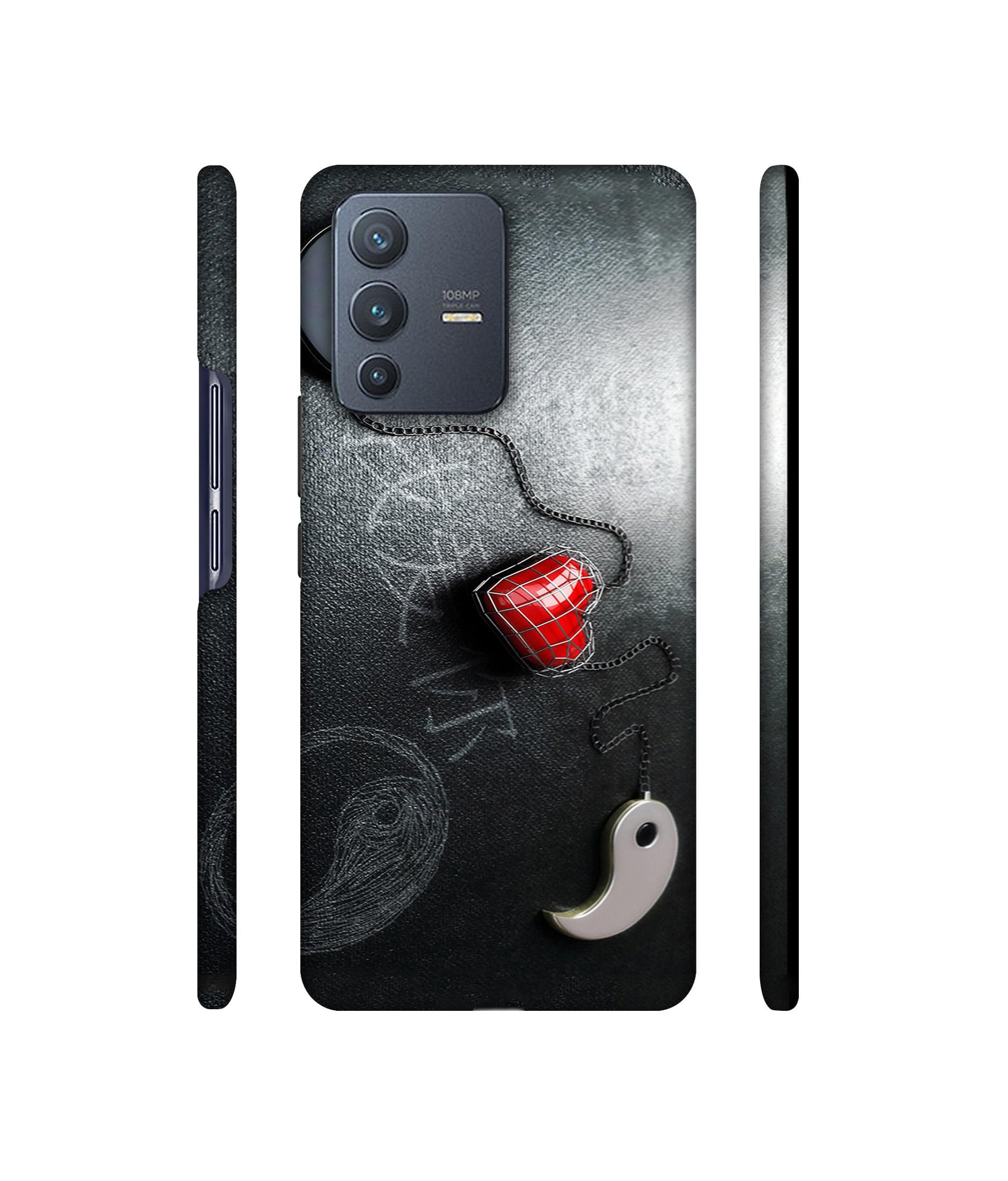 Chinnese Yin and Yang Designer Hard Back Cover for Vivo V23 Pro 5G