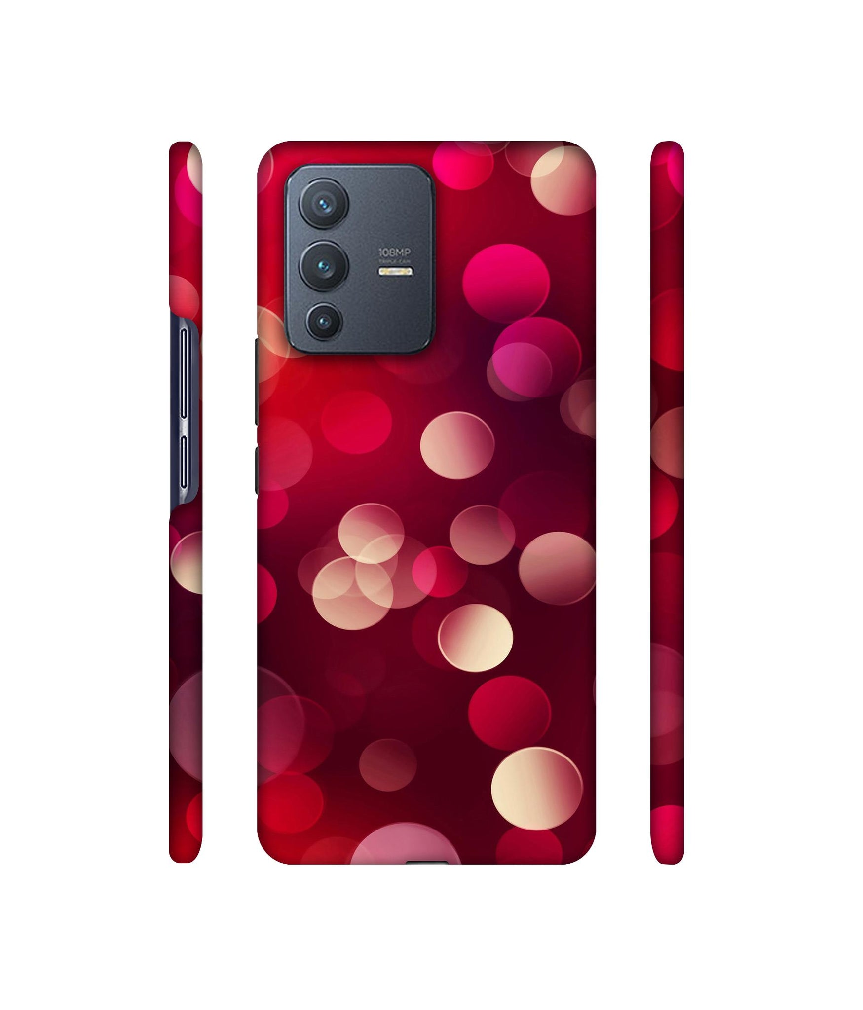 3D Circles Designer Hard Back Cover for Vivo V23 Pro 5G