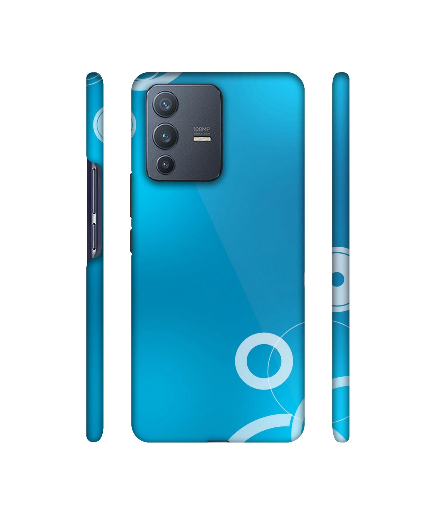 Circle Background Designer Hard Back Cover for Vivo V23 Pro 5G
