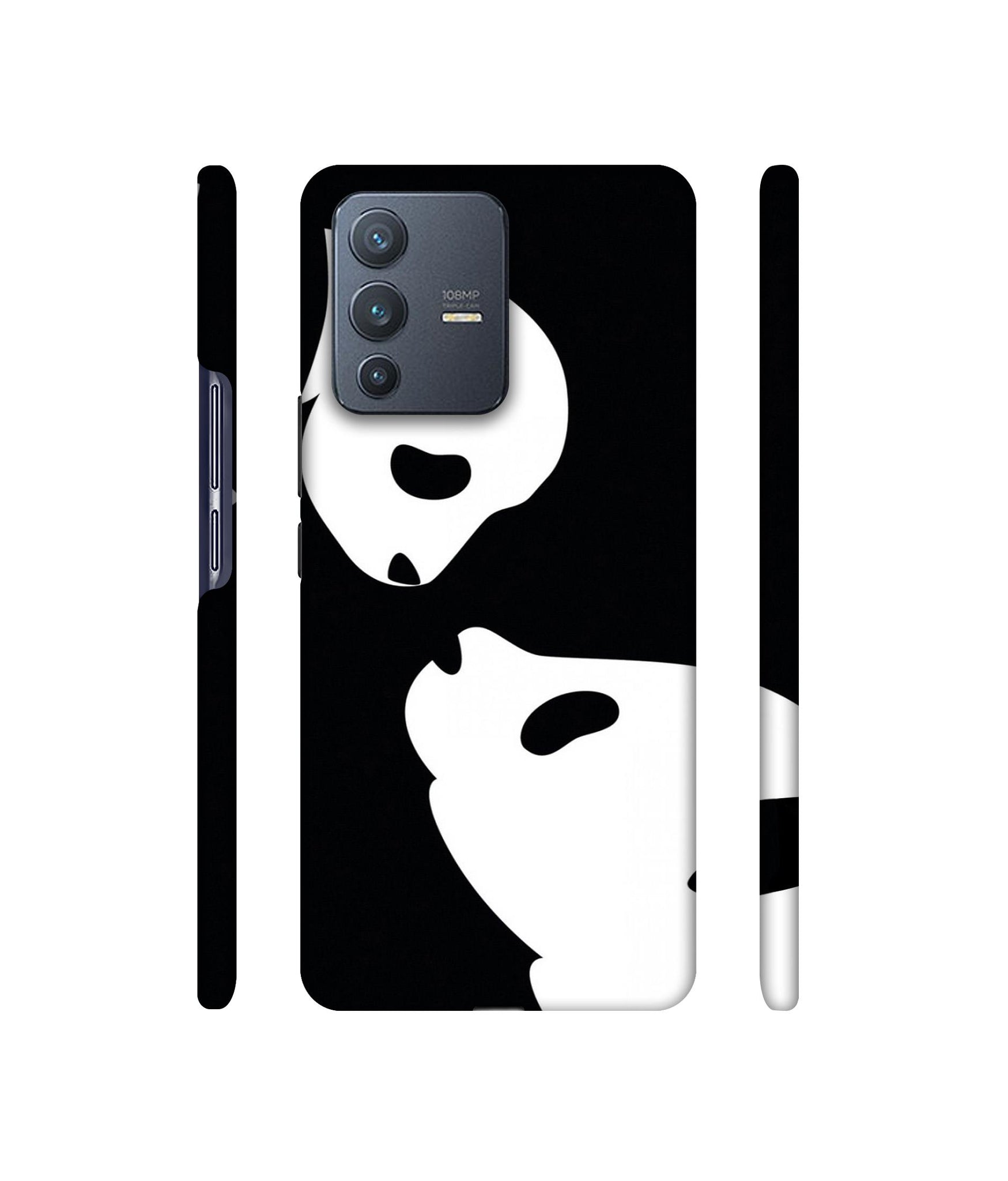 Panda Drawing Designer Hard Back Cover for Vivo V23 Pro 5G