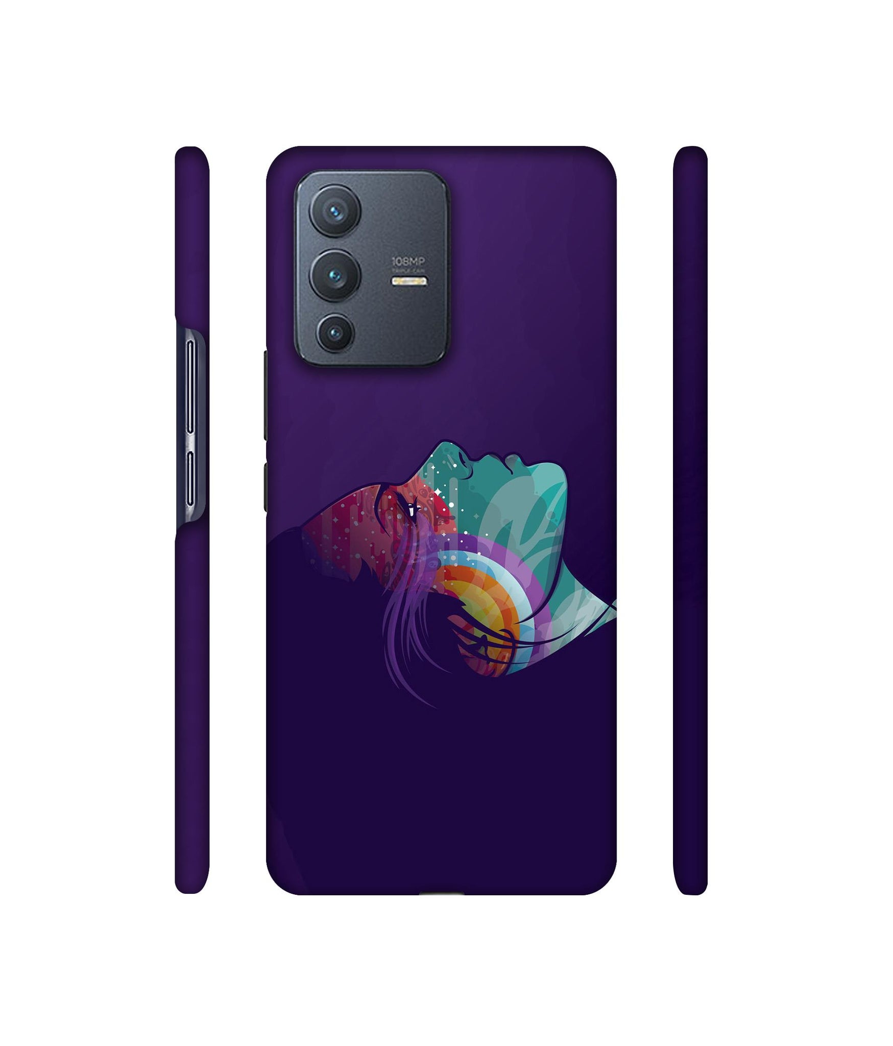 Vector Girl Designer Hard Back Cover for Vivo V23 Pro 5G