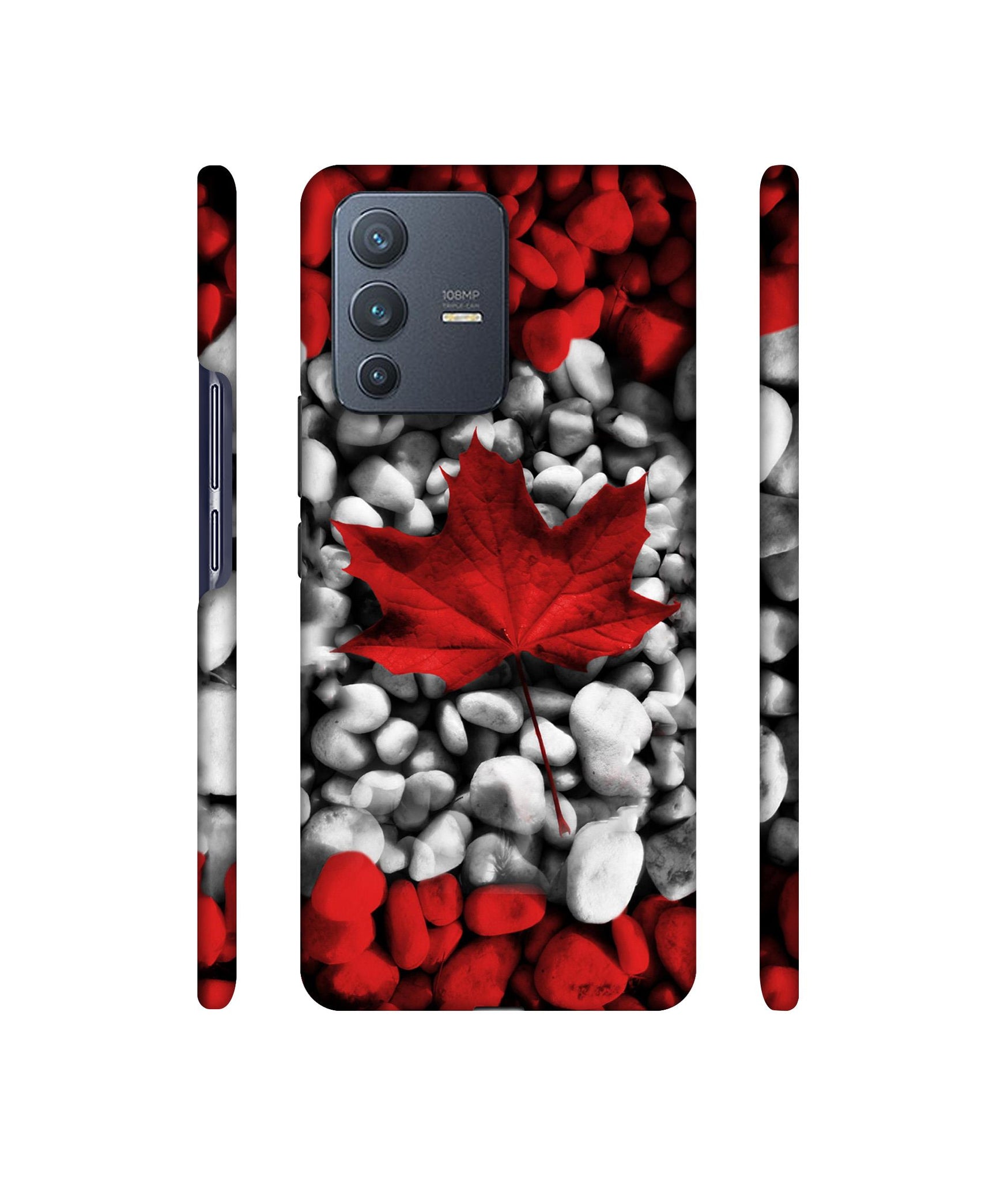 Canada Leaves Flag Designer Hard Back Cover for Vivo V23 Pro 5G
