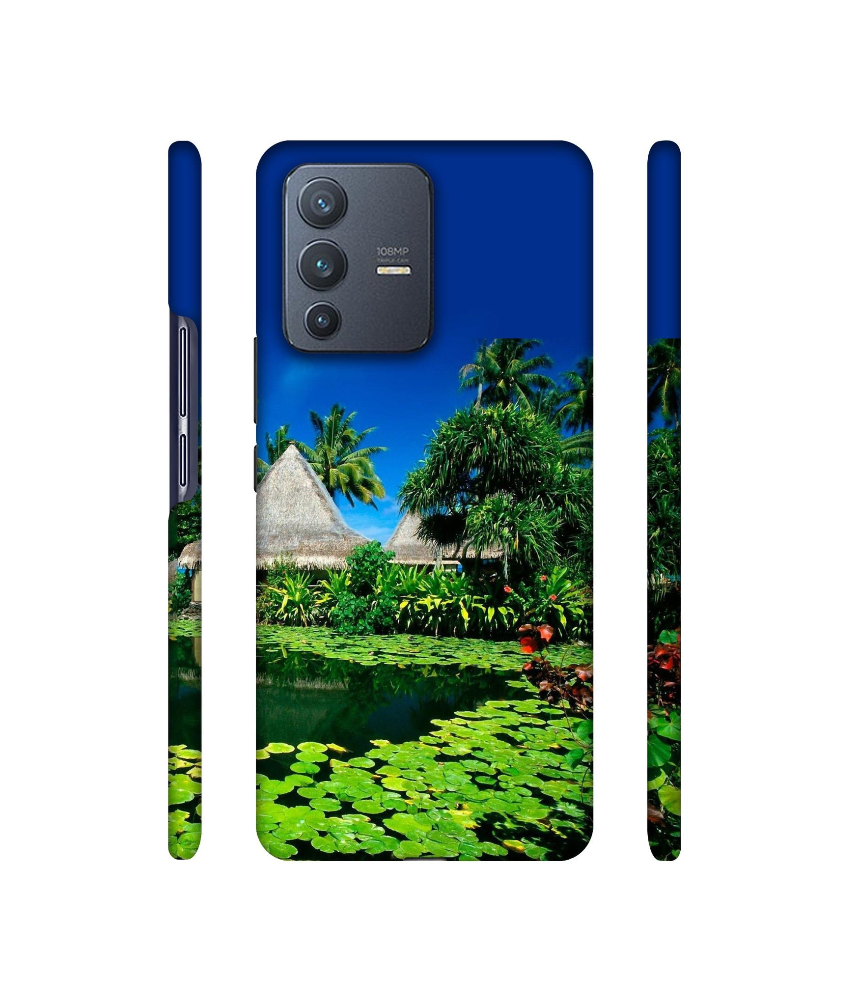 Tropics Water Designer Hard Back Cover for Vivo V23 Pro 5G