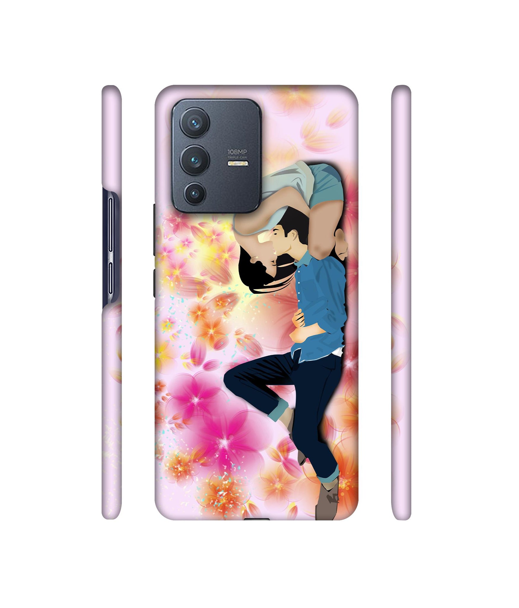 Couple Love Designer Hard Back Cover for Vivo V23 Pro 5G