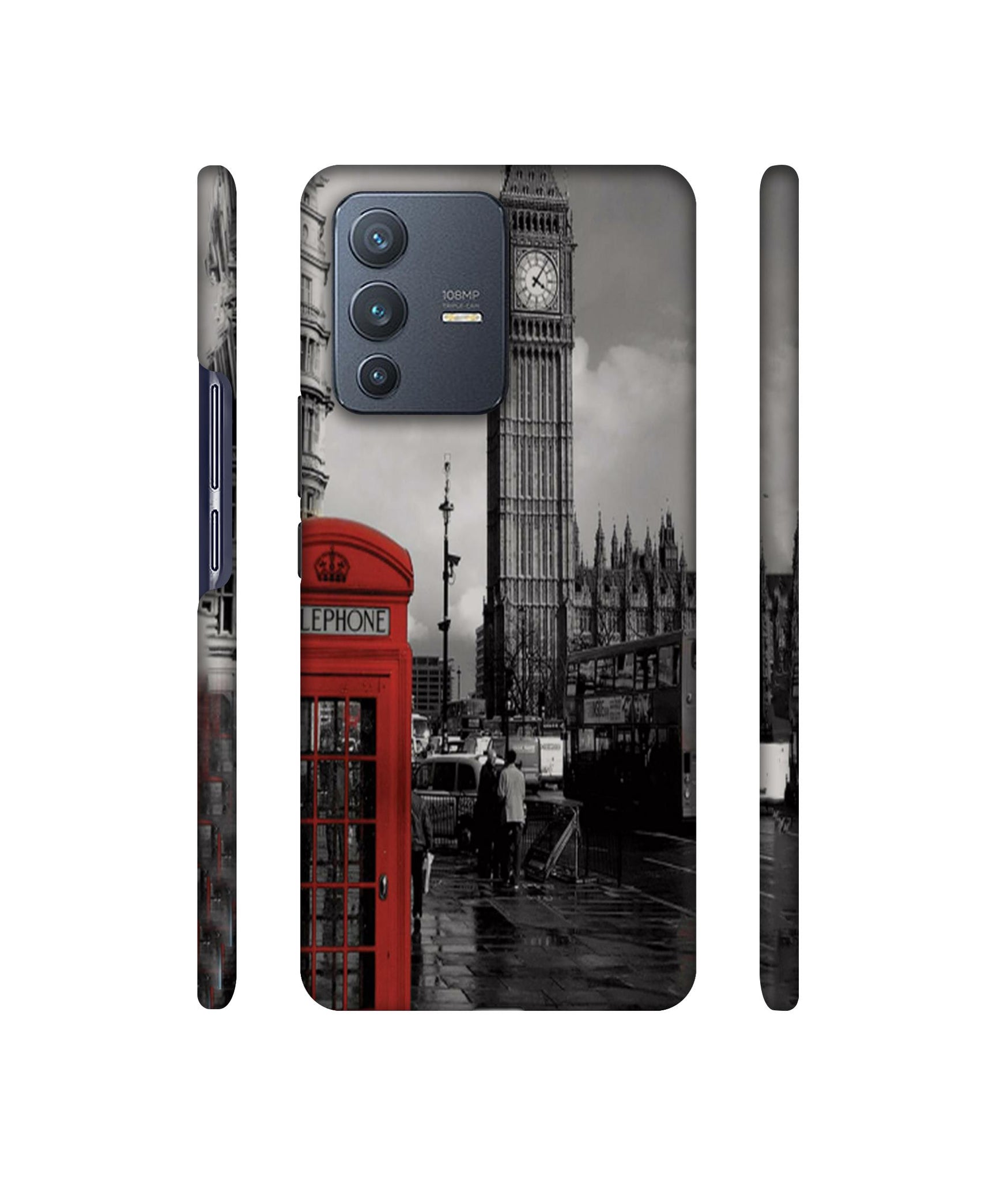 London Theme Designer Hard Back Cover for Vivo V23 Pro 5G