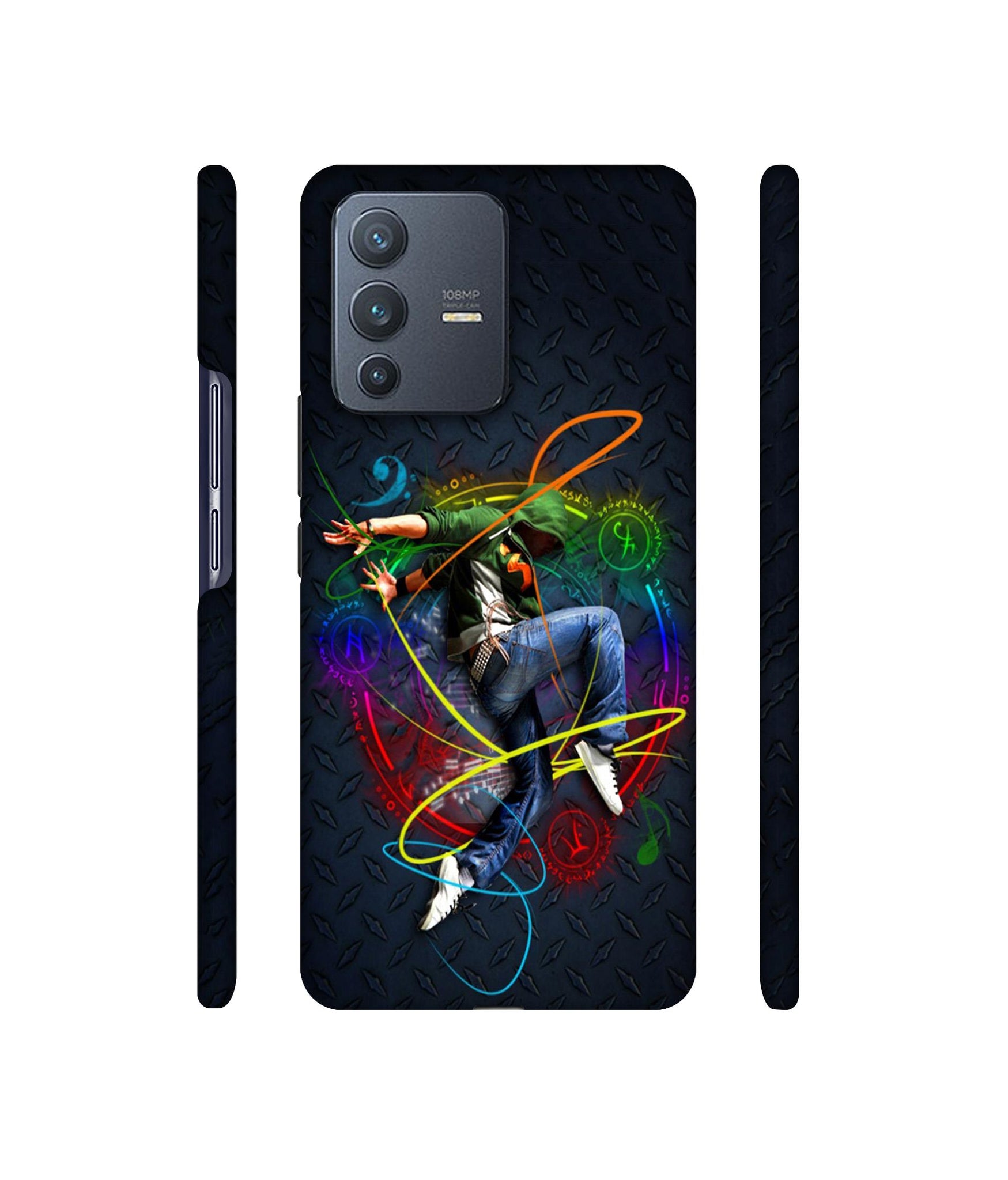 Boy With Music Designer Hard Back Cover for Vivo V23 Pro 5G
