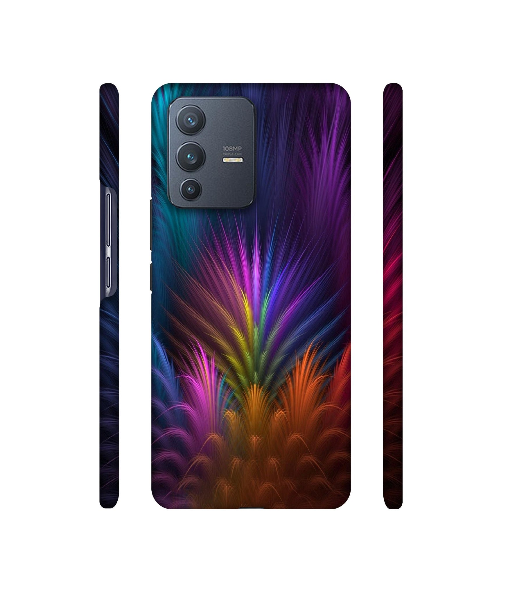 Multicoloured Designer Hard Back Cover for Vivo V23 Pro 5G