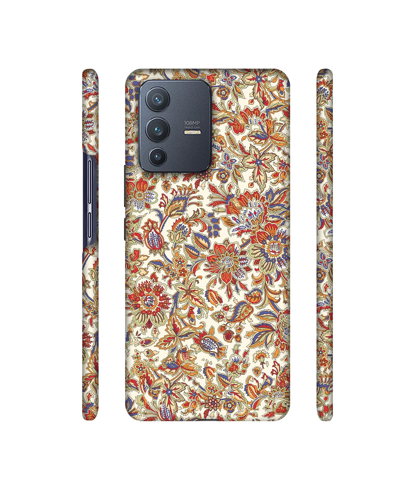 Floral Designer Hard Back Cover for Vivo V23 Pro 5G