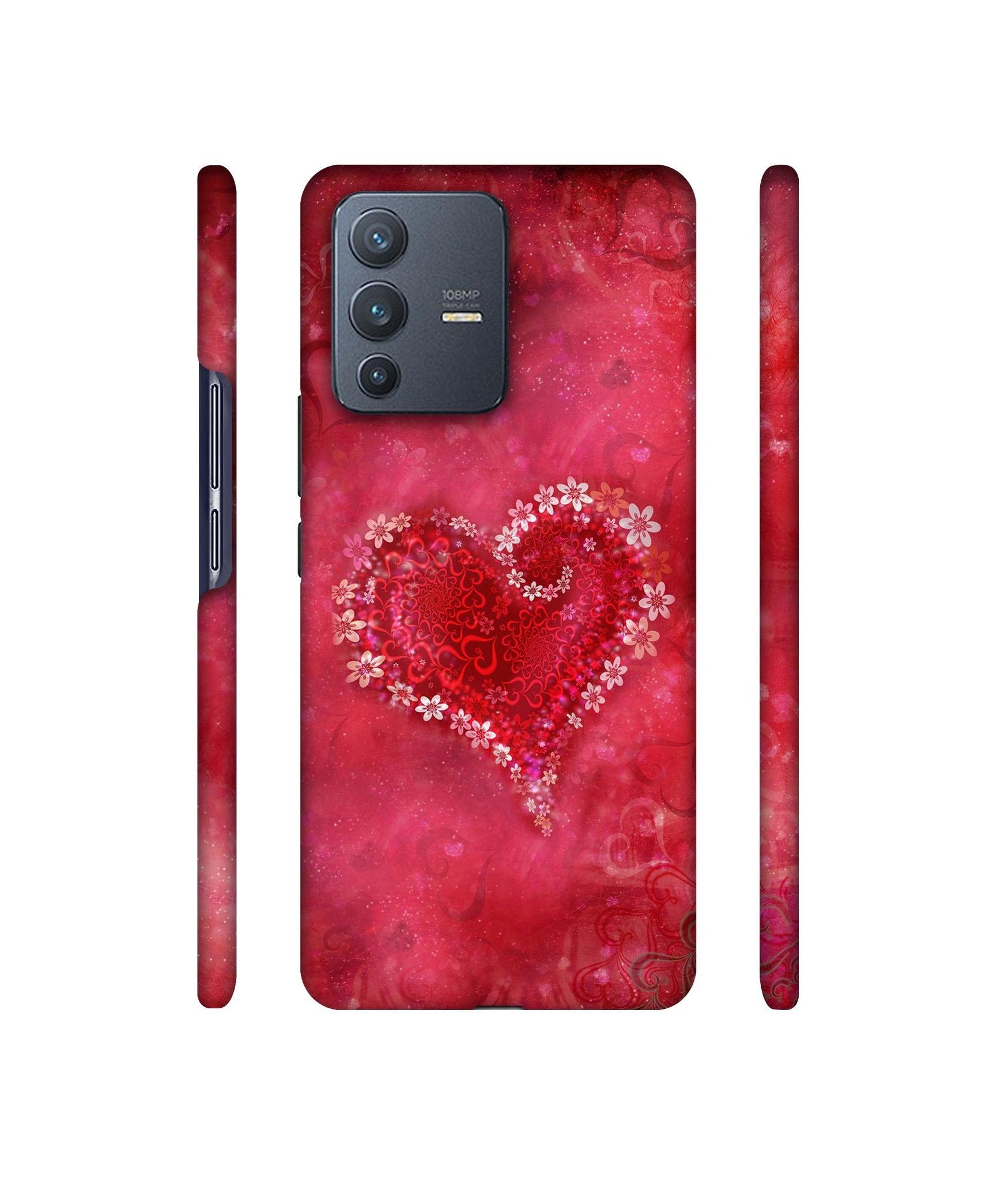 Heart Designer Hard Back Cover for Vivo V23 Pro 5G
