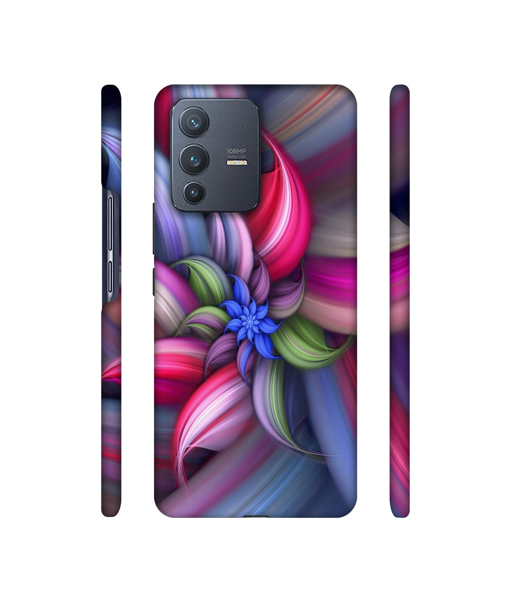 Colorful Flower Designer Hard Back Cover for Vivo V23 Pro 5G
