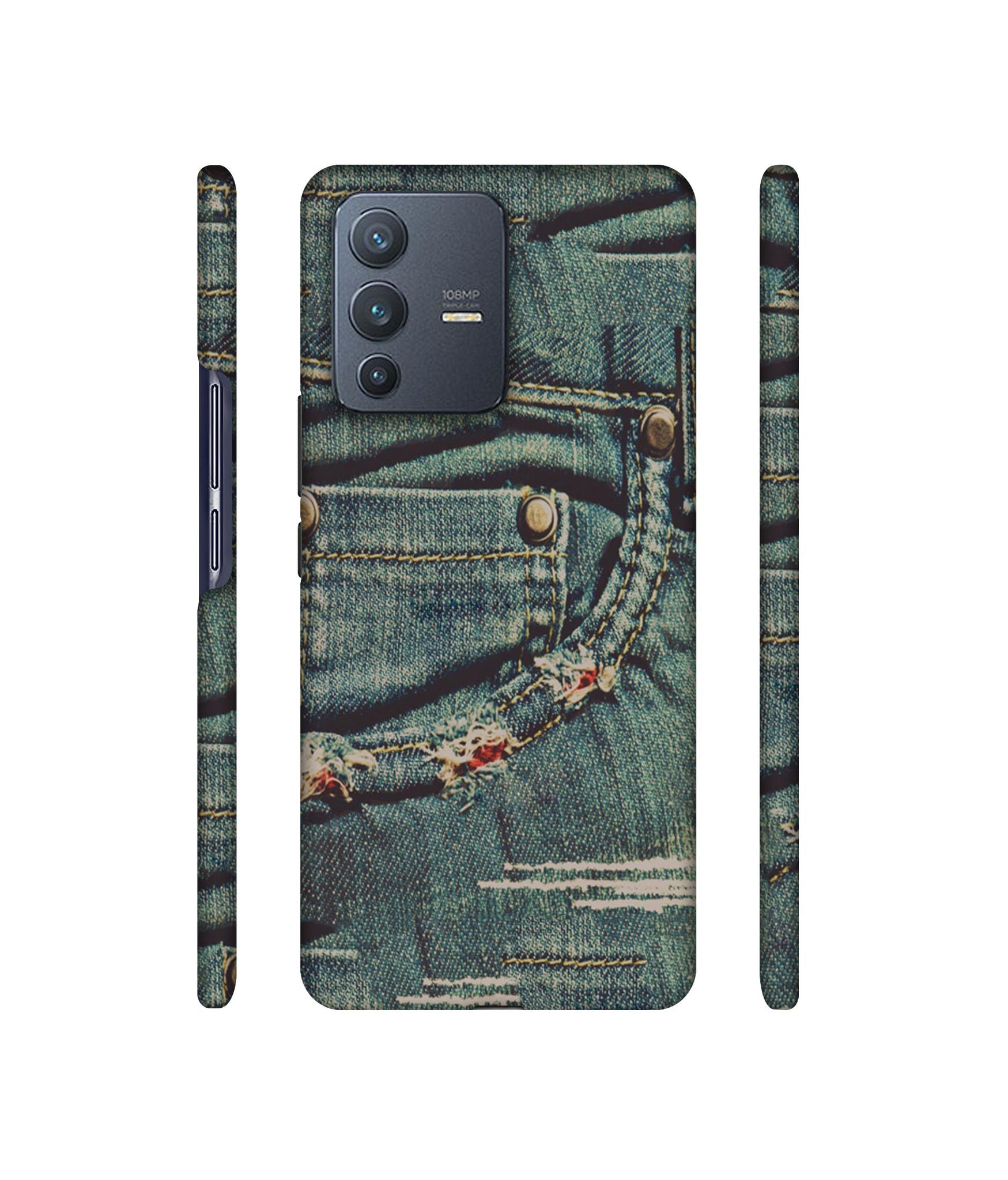 Jeans Designer Hard Back Cover for Vivo V23 Pro 5G