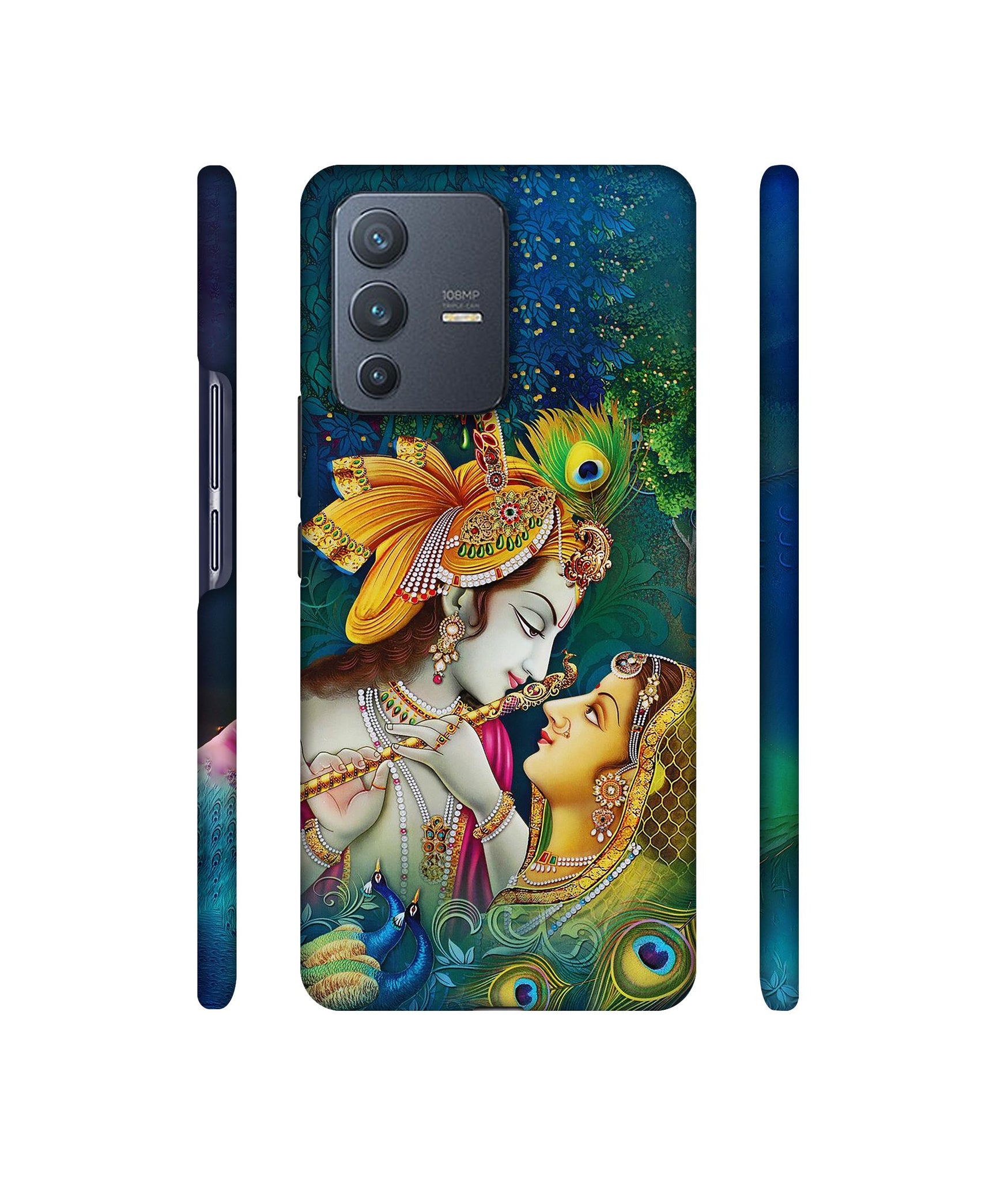 Radha Kishan Love Designer Hard Back Cover for Vivo V23 Pro 5G