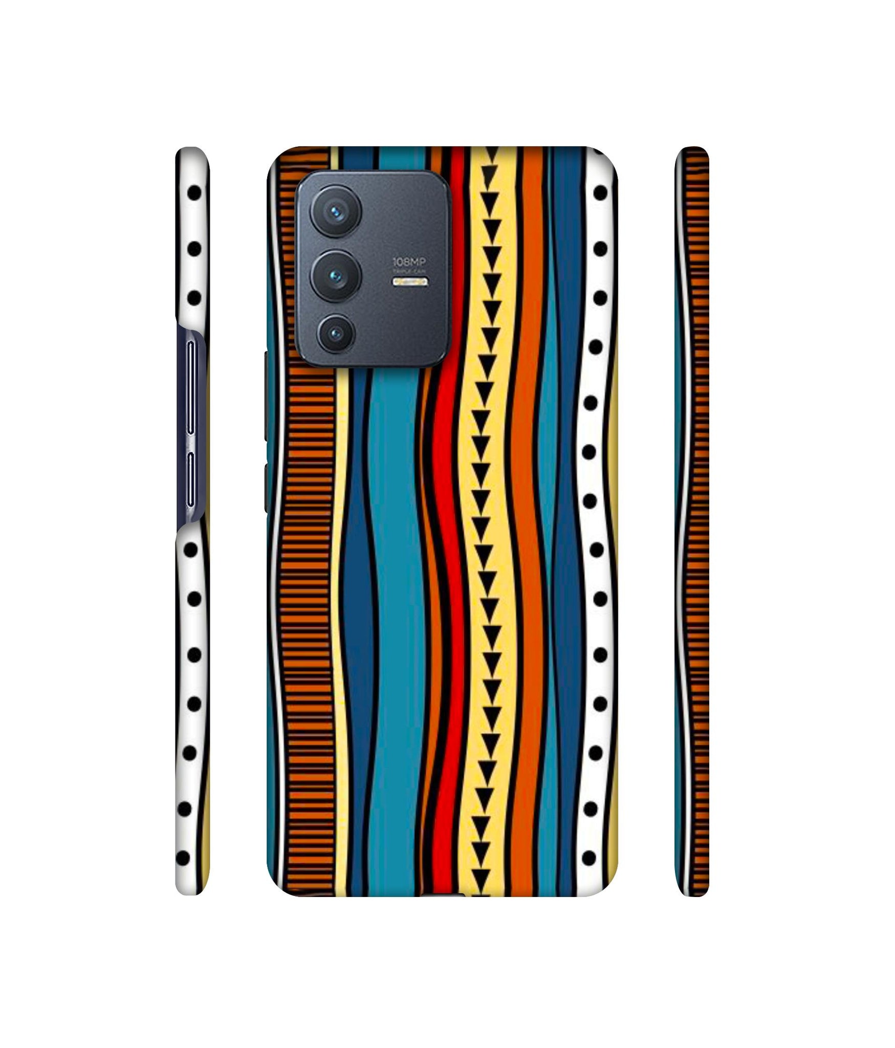 Rangoli Folk Art Designer Hard Back Cover for Vivo V23 Pro 5G