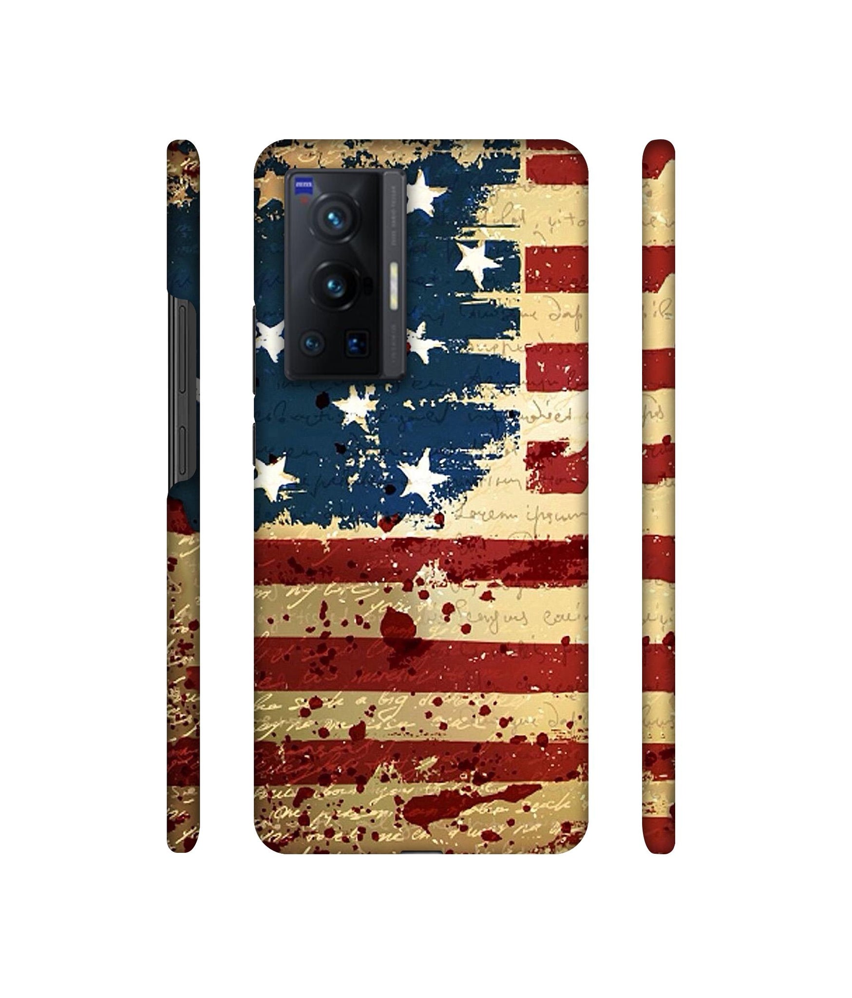 Colorful USA Flag Designer Hard Back Cover for Vivo X70 Pro 5G