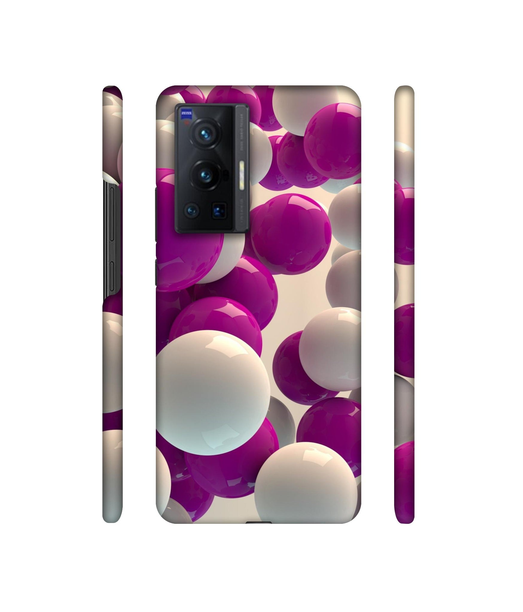 3D Balloons Designer Hard Back Cover for Vivo X70 Pro 5G